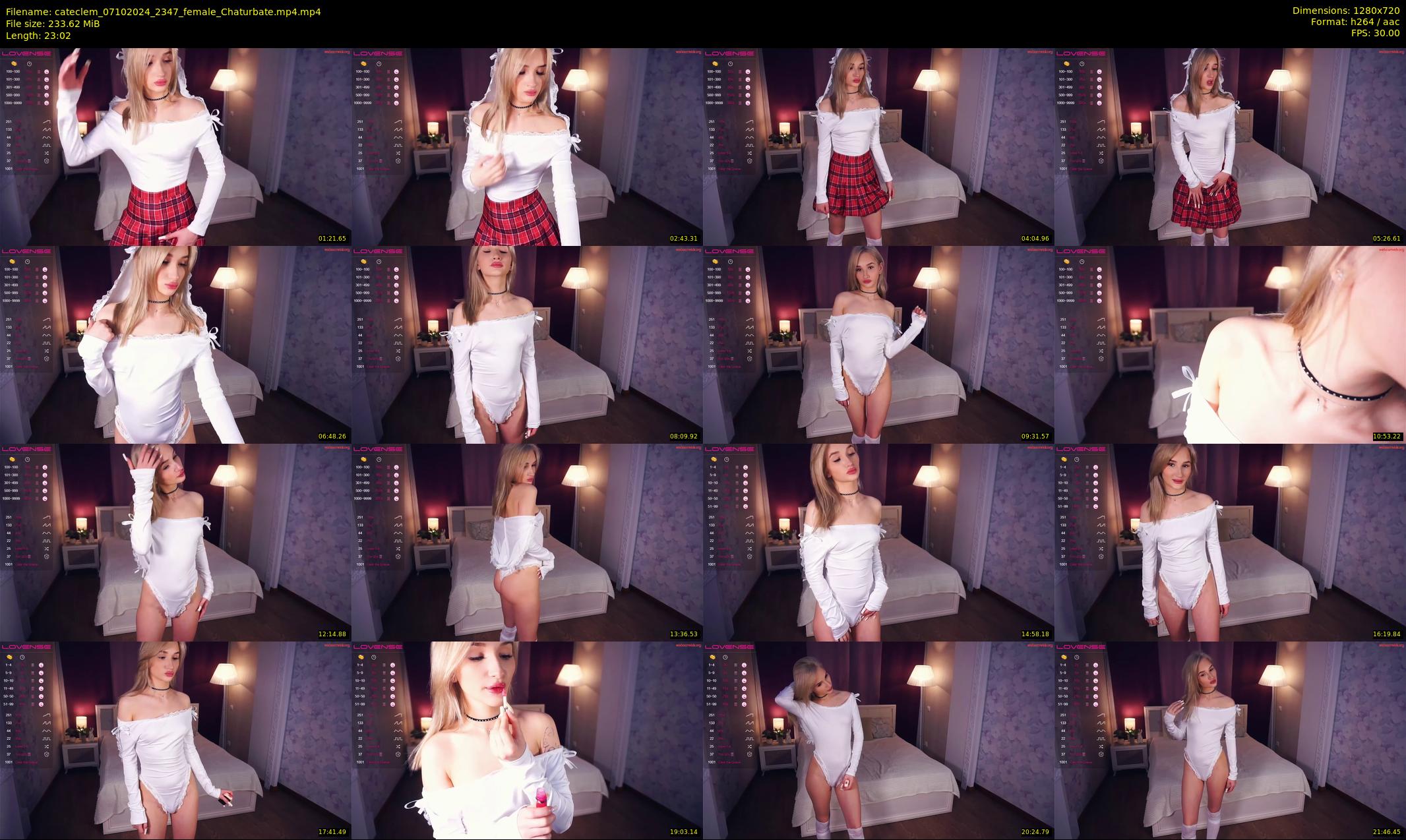cateclem — 24 minute Chaturbate female cam show recording, 720p, Oct 7, 2024