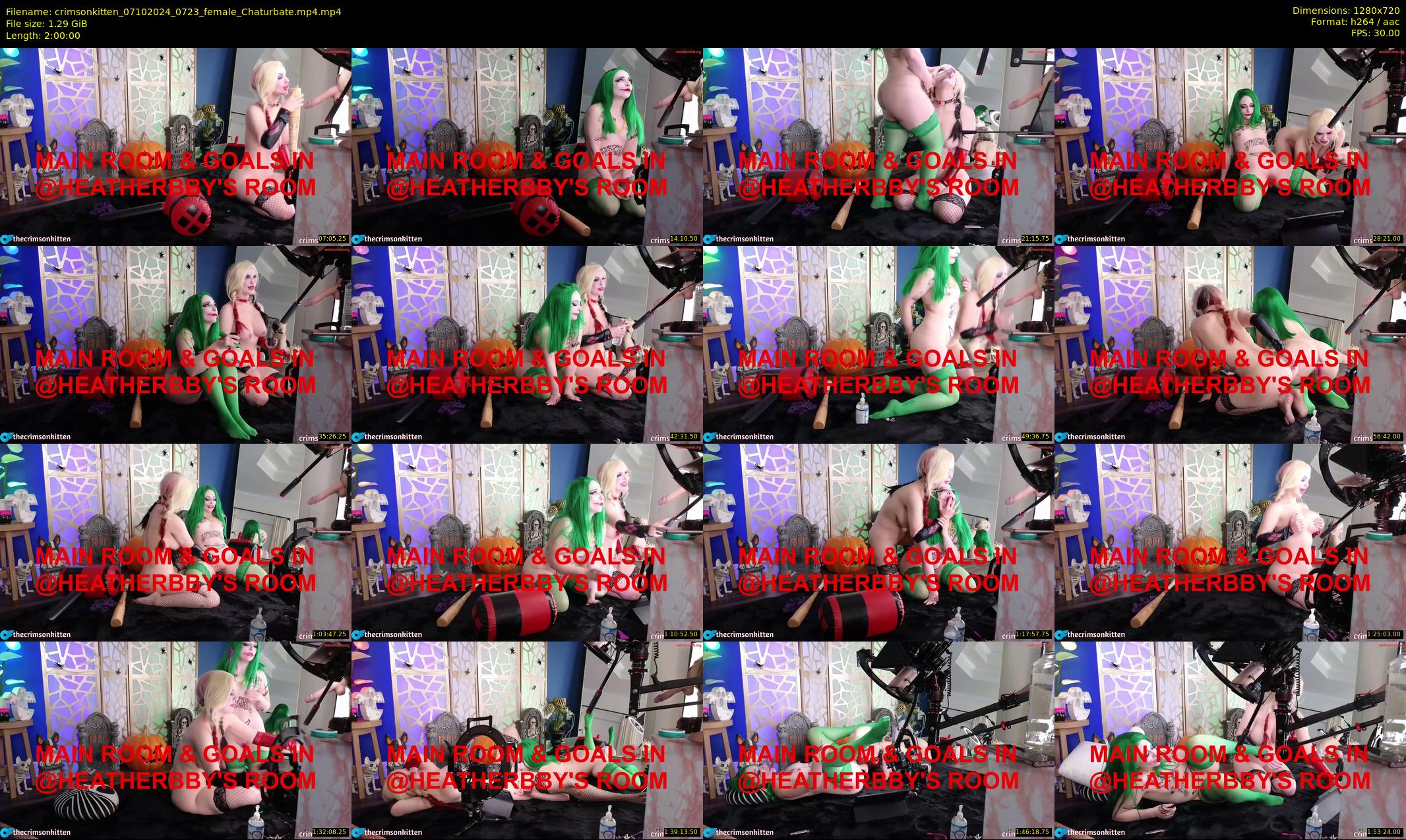 crimsonkitten — 120 minute Chaturbate female cam show recording, 720p, Oct 7, 2024