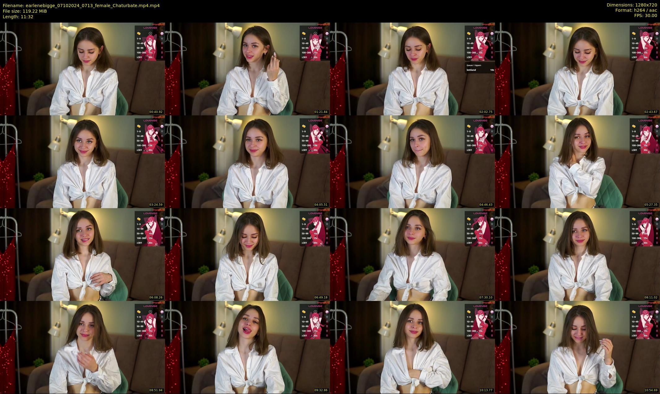 earlenebigge — 12 minute Chaturbate female cam show recording, 720p, Oct 7, 2024