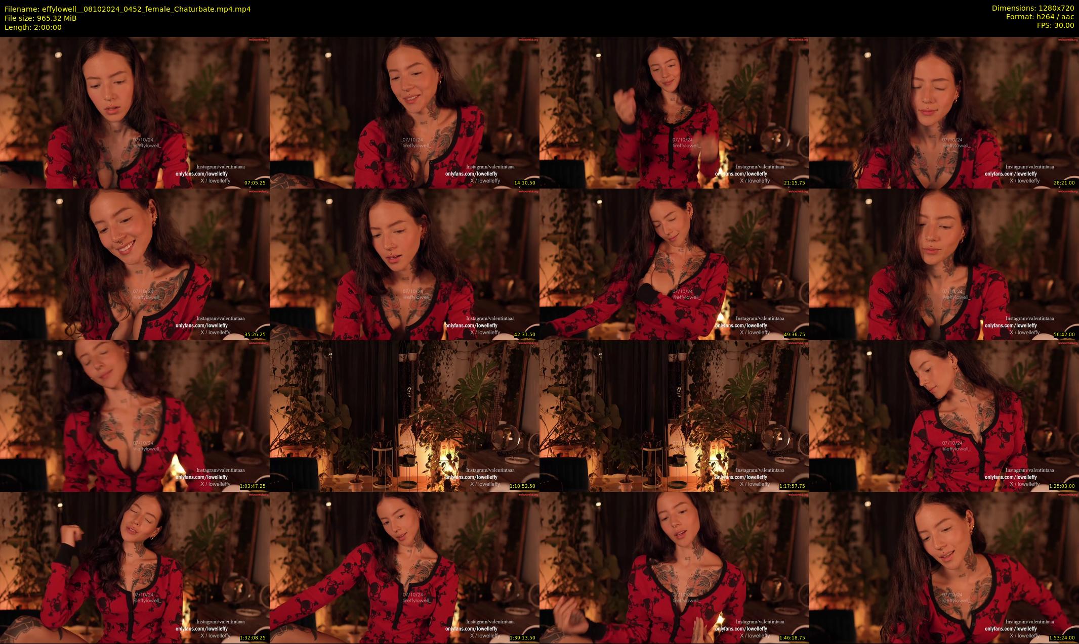 effylowell_ — 120 minute Chaturbate female cam show recording, 720p, Oct 8, 2024