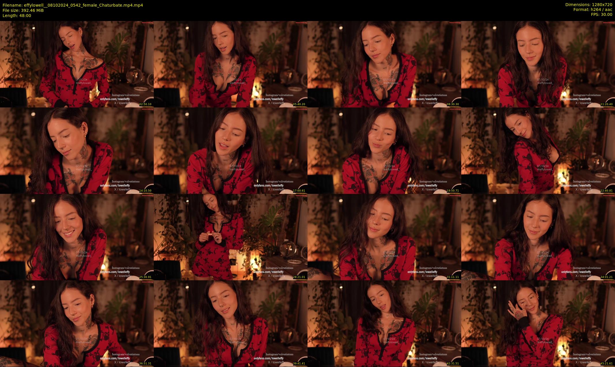 effylowell_ — 48 minute Chaturbate female cam show recording, 720p, Oct 8, 2024
