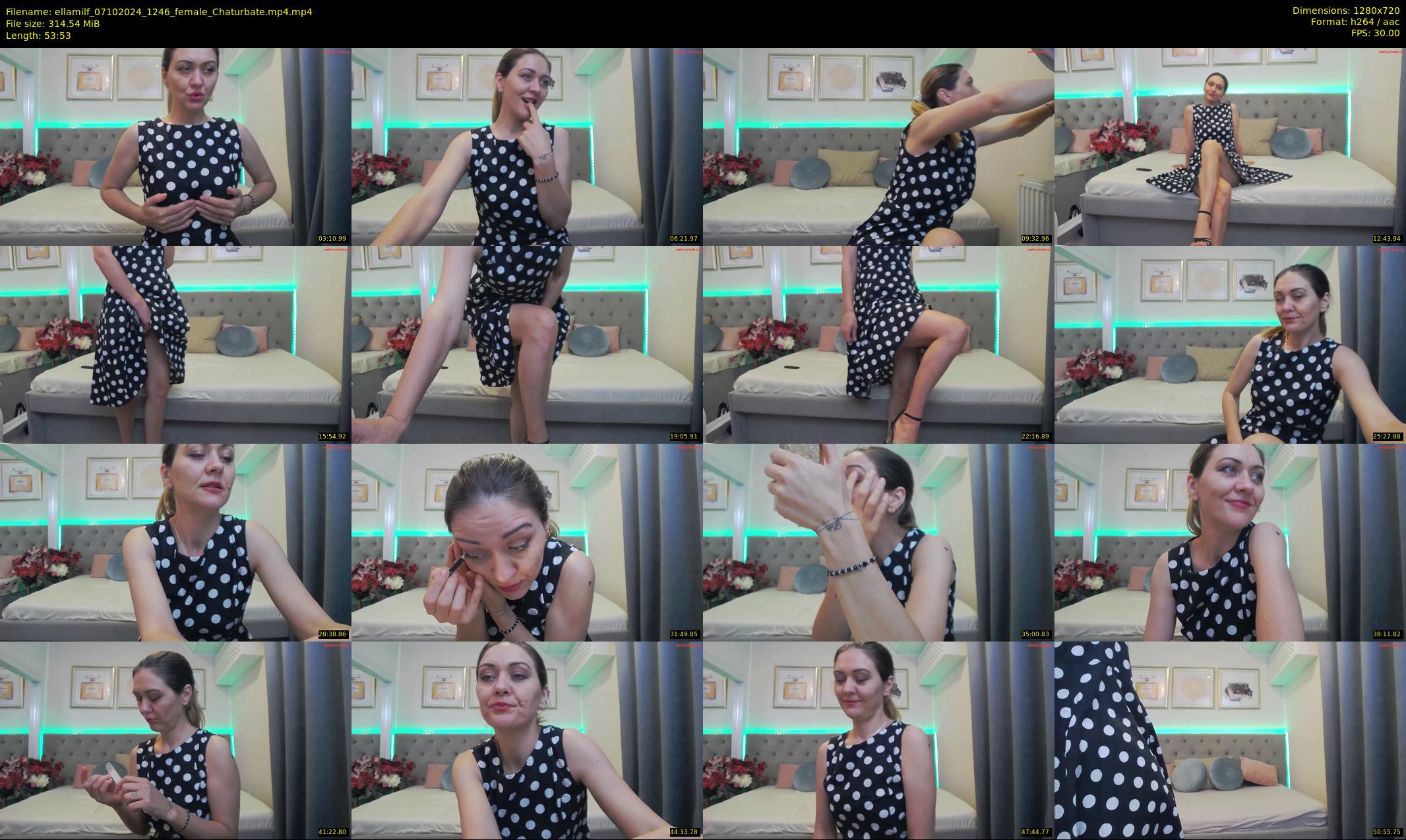 ellamilf — 54 minute Chaturbate female cam show recording, 720p, Oct 7, 2024