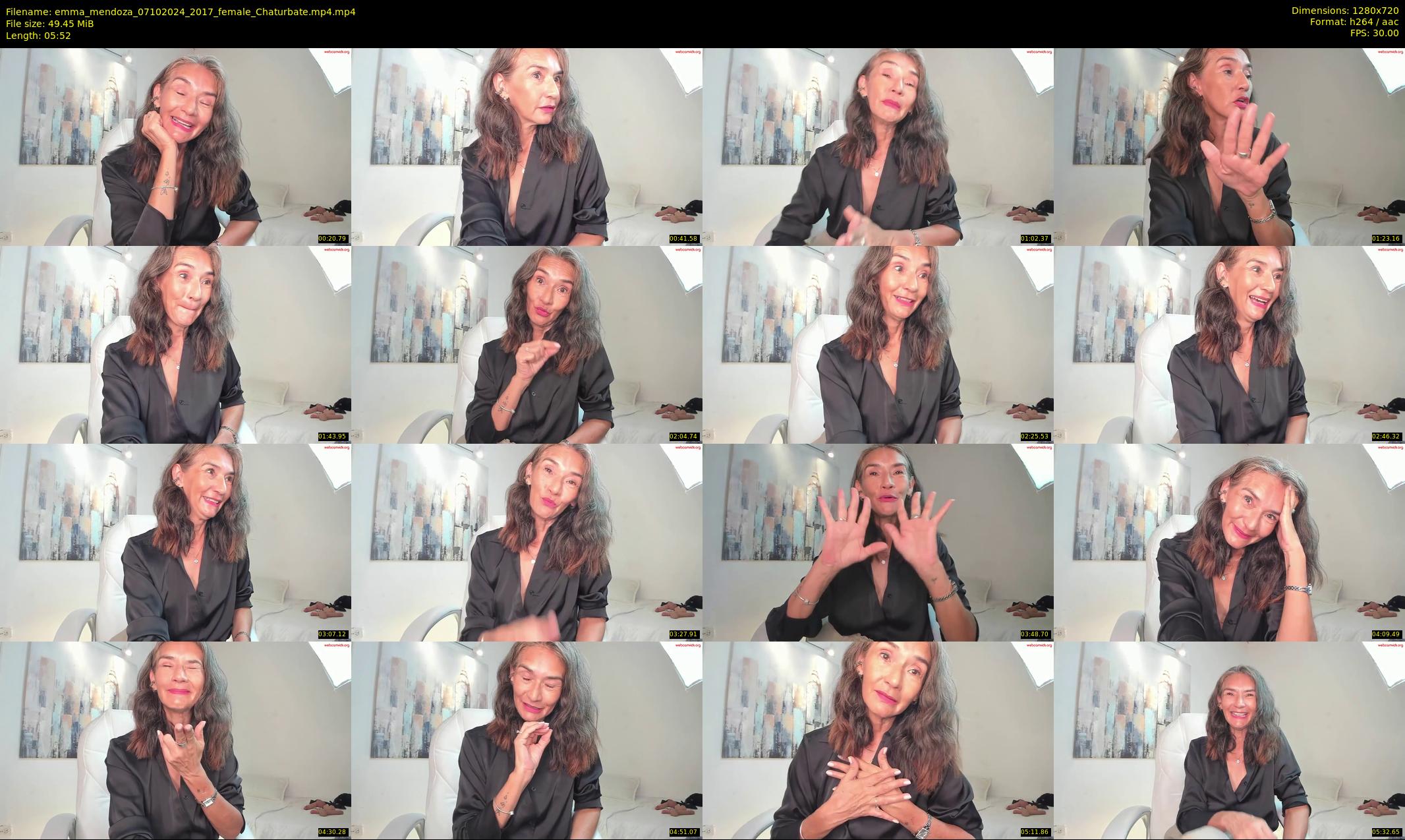 emma_mendoza — 6 minute Chaturbate female cam show recording, 720p, Oct 7, 2024