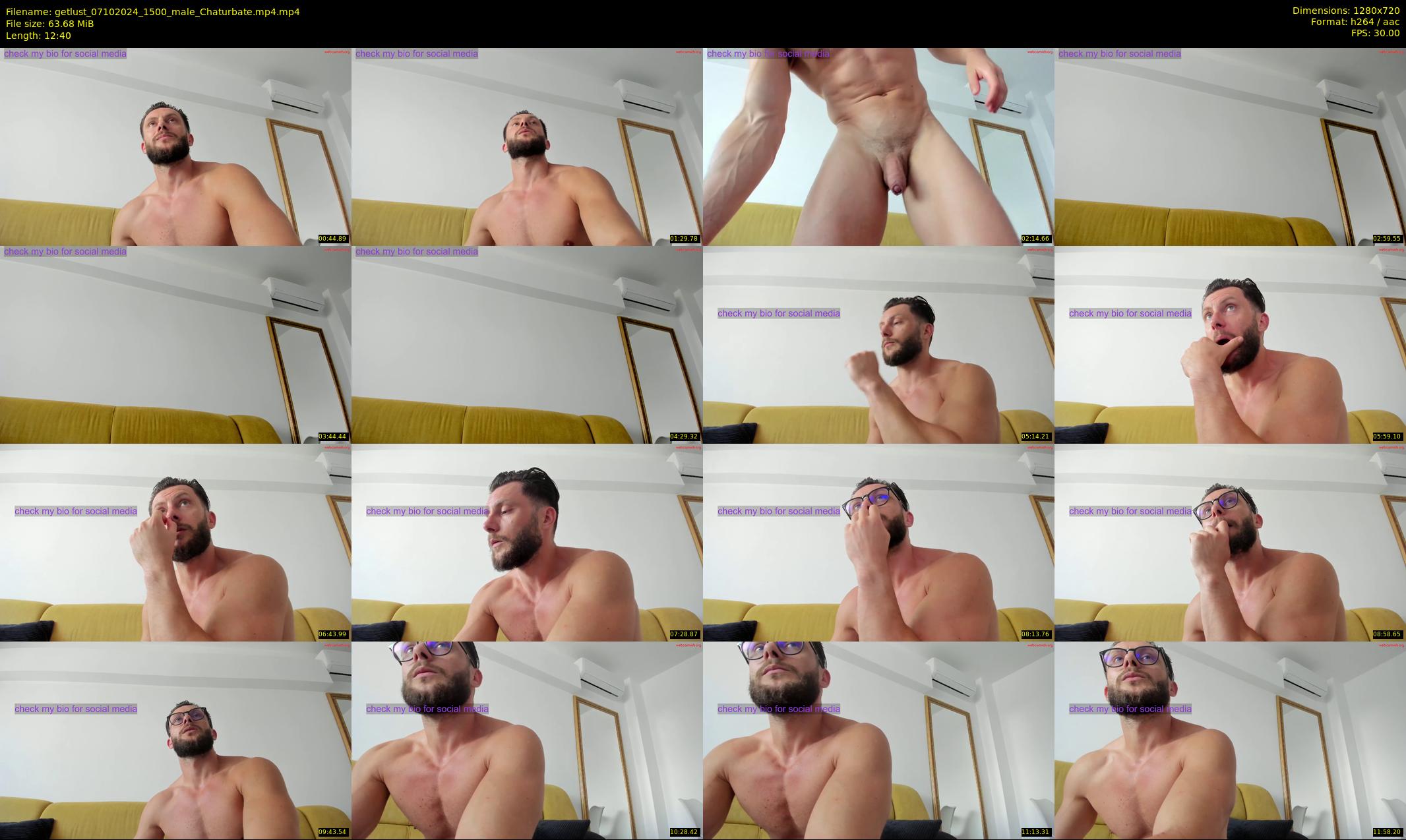 getlust — 13 minute Chaturbate male cam show recording, 720p, Oct 7, 2024