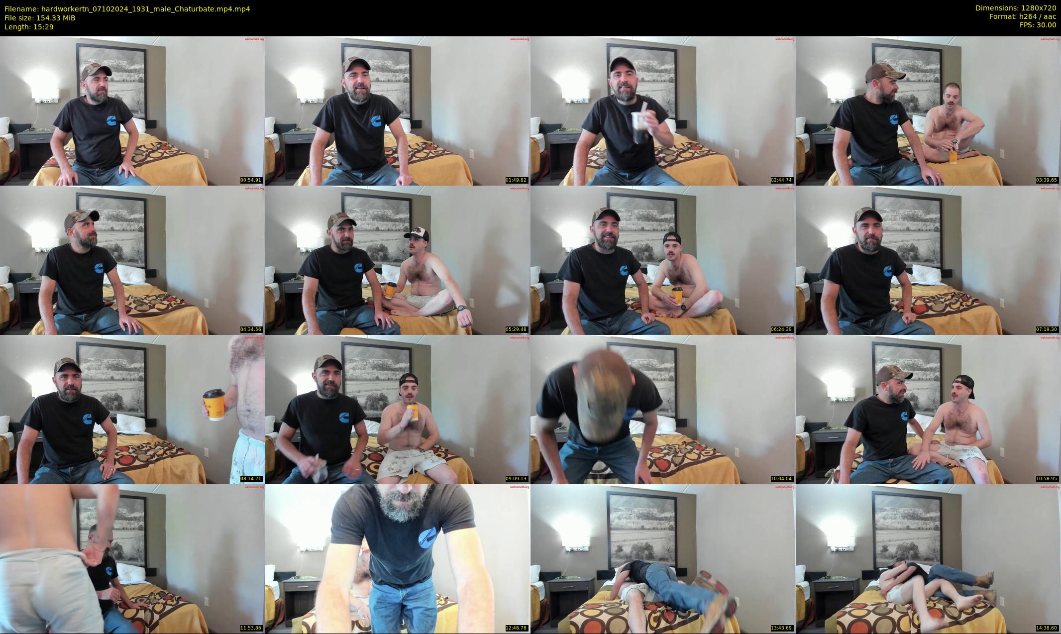 hardworkertn — 16 minute Chaturbate male cam show recording, 720p, Oct 7, 2024