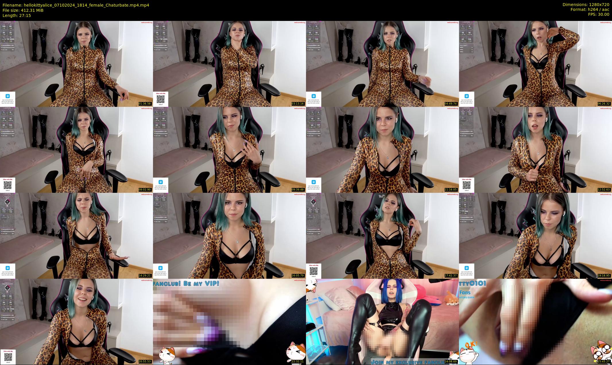 hellokittyalice — 28 minute Chaturbate female cam show recording, 720p, Oct 7, 2024