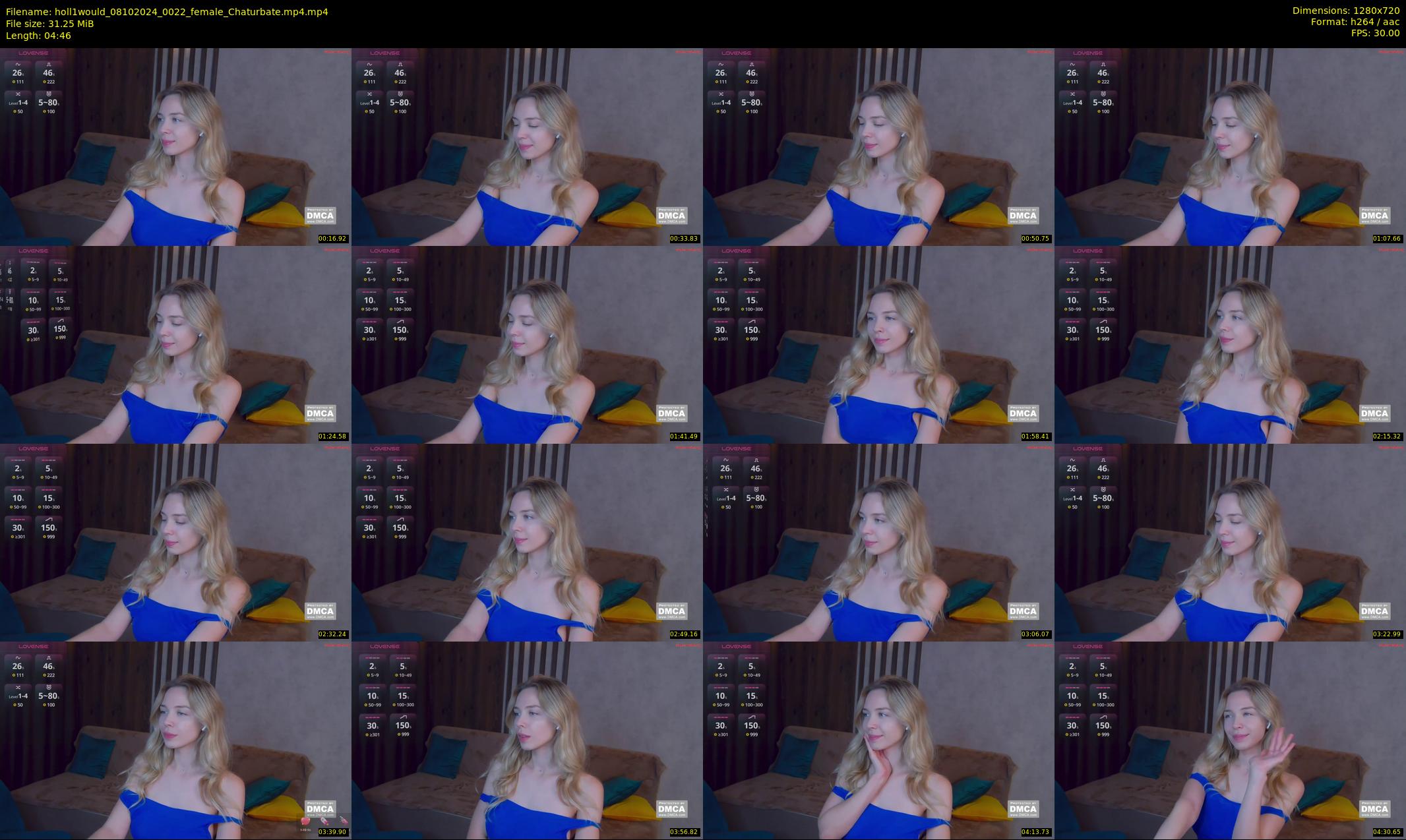 holl1would — 5 minute Chaturbate female cam show recording, 720p, Oct 8, 2024