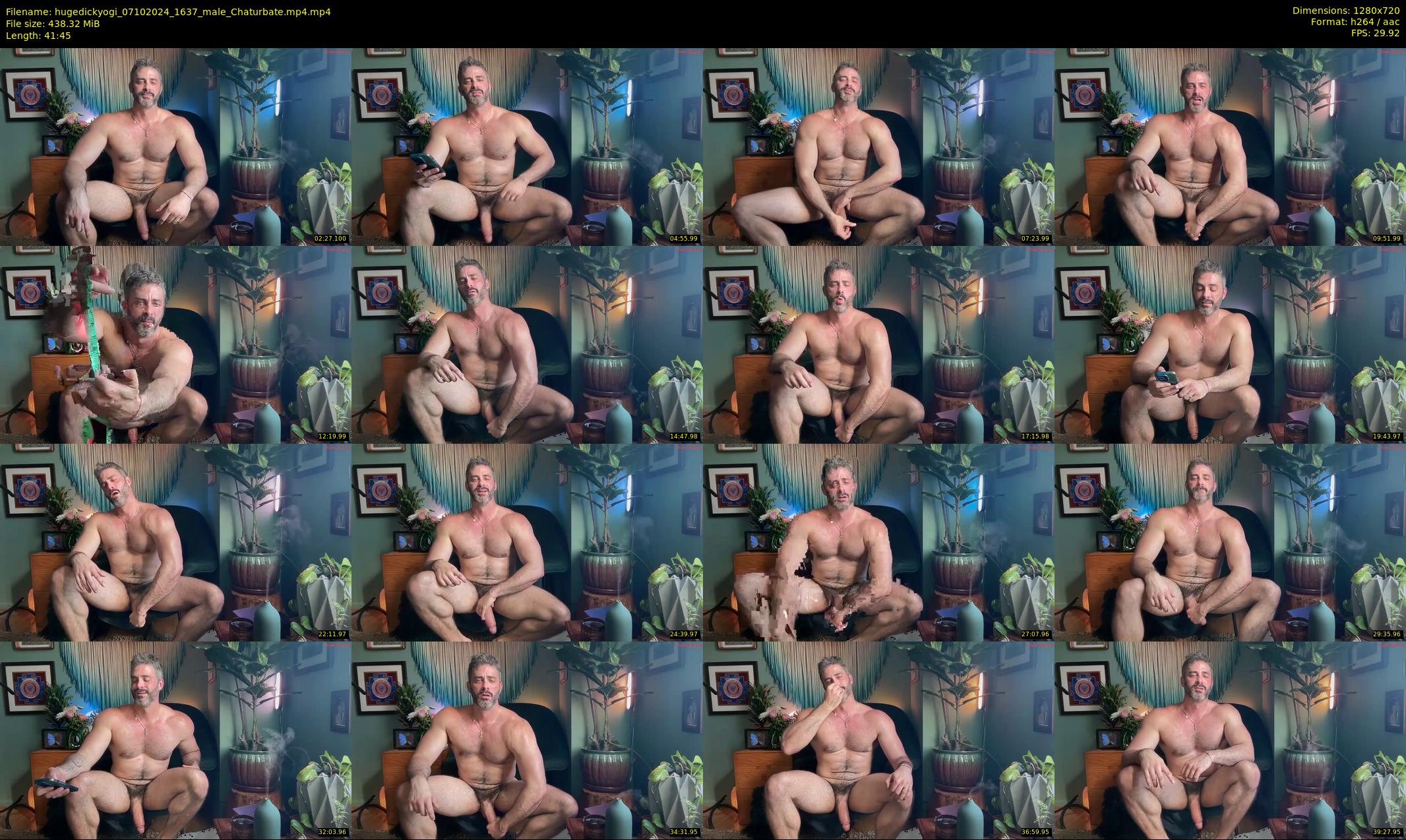 hugedickyogi — 42 minute Chaturbate male cam show recording, 720p, Oct 7, 2024