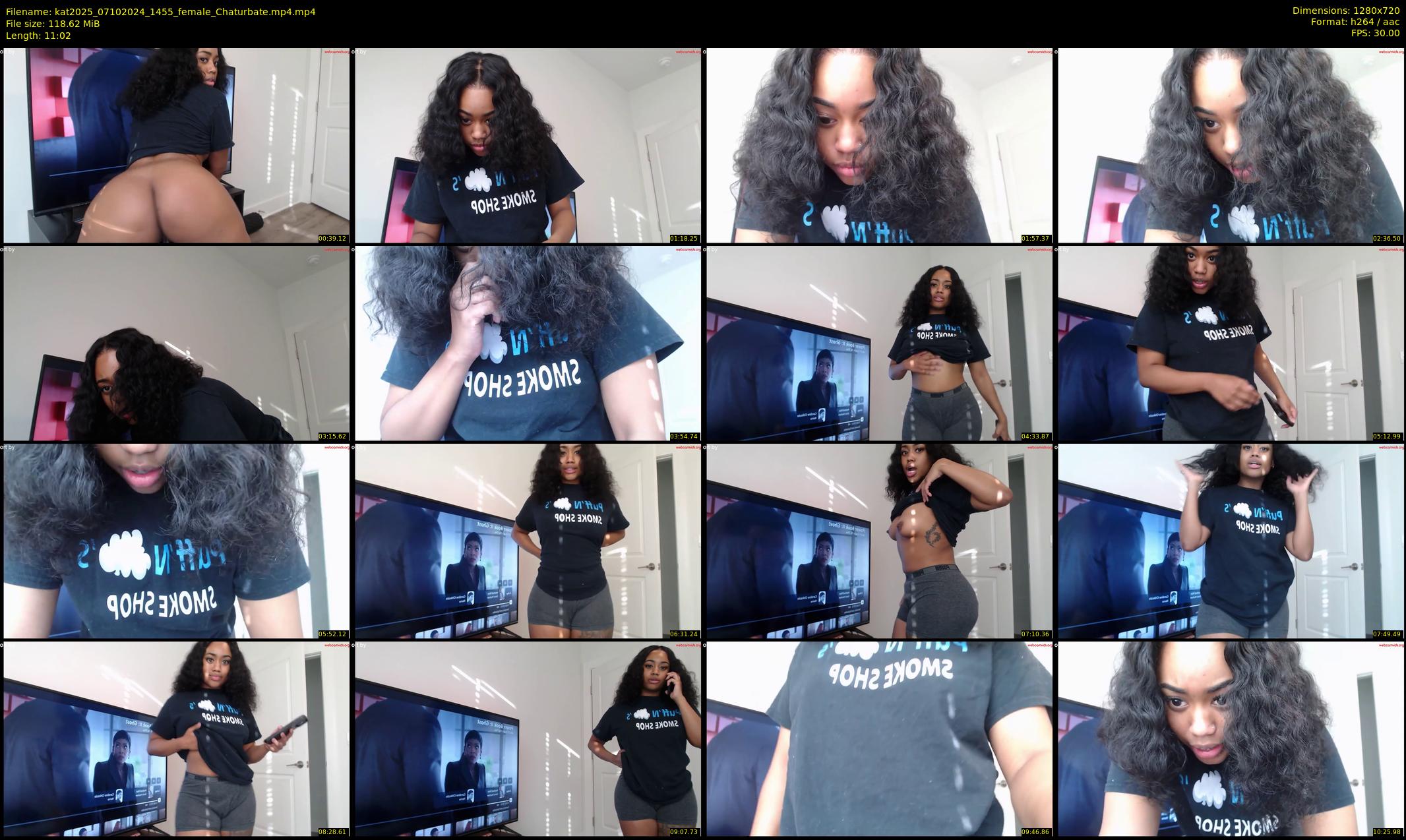 kat2025 — 12 minute Chaturbate female cam show recording, 720p, Oct 7, 2024