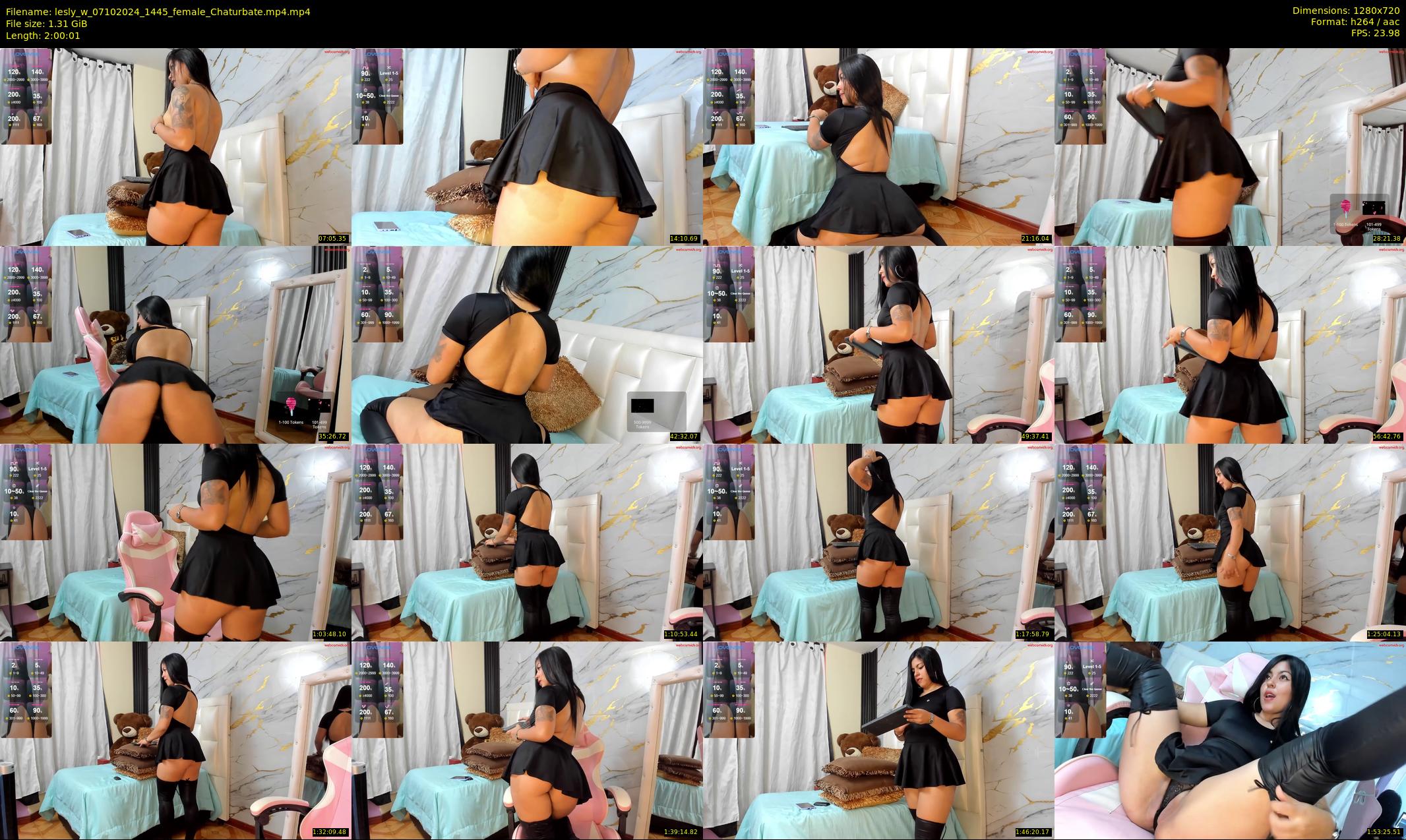 lesly_w — 121 minute Chaturbate female cam show recording, 720p, Oct 7, 2024