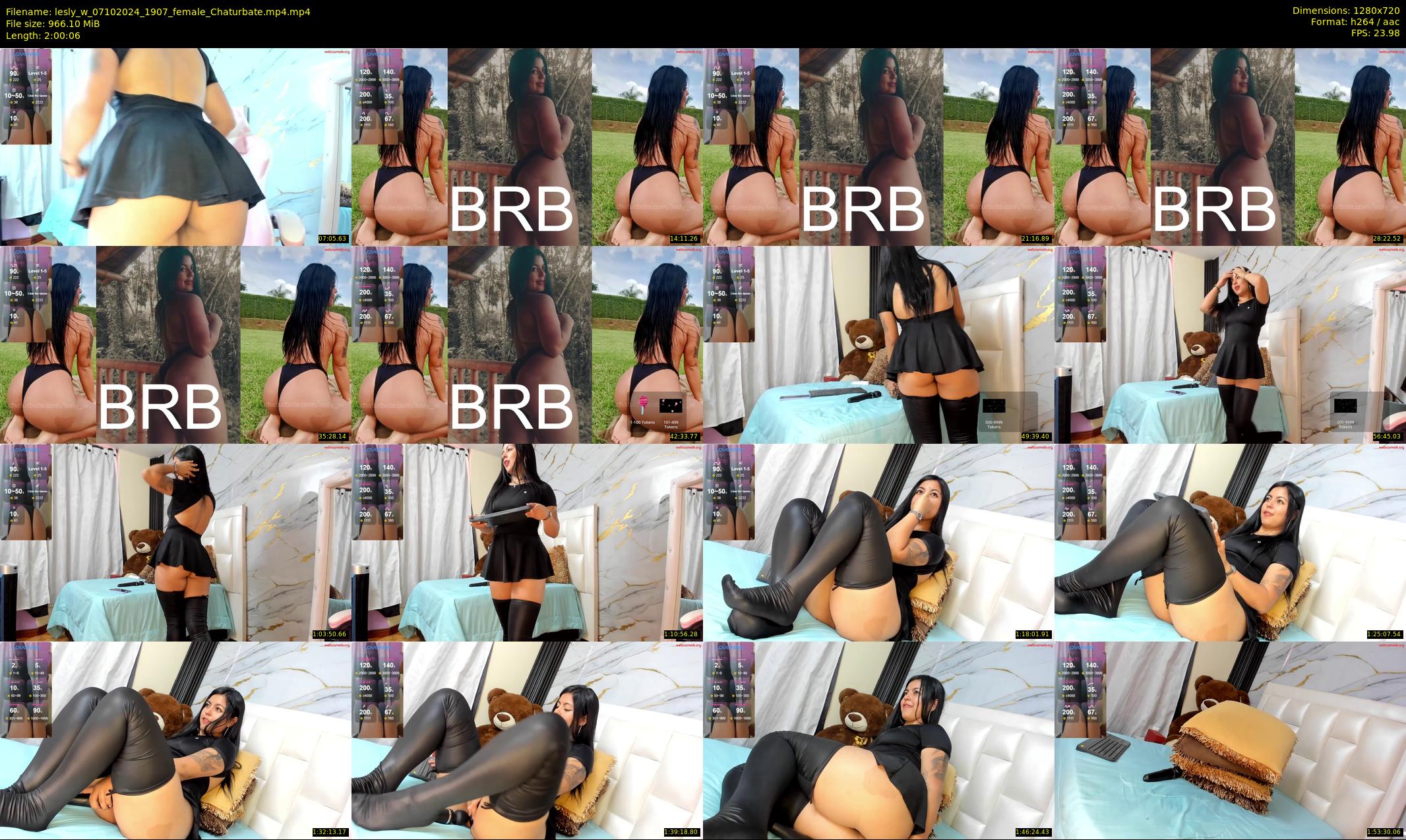 lesly_w — 121 minute Chaturbate female cam show recording, 720p, Oct 7, 2024