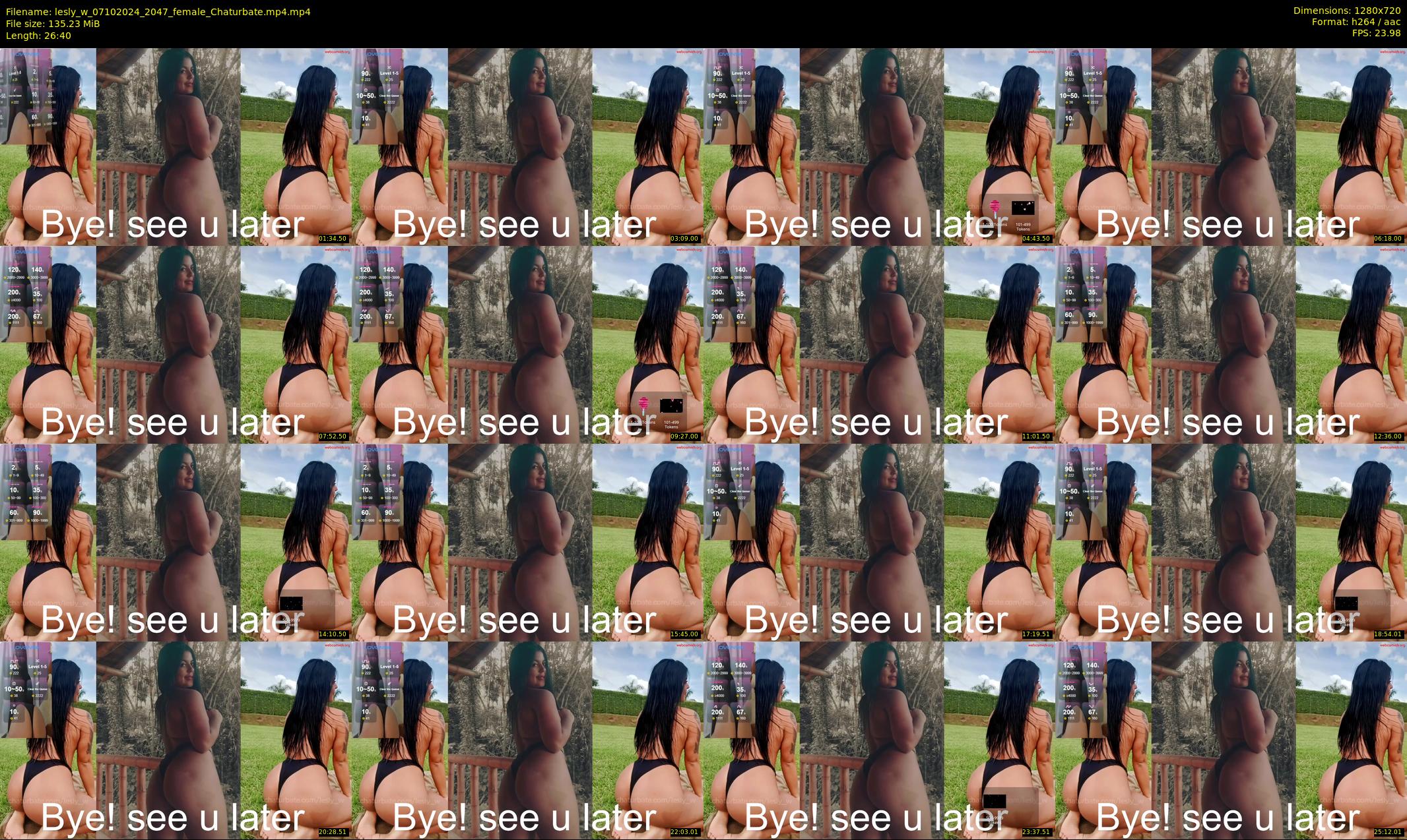 lesly_w — 27 minute Chaturbate female cam show recording, 720p, Oct 7, 2024