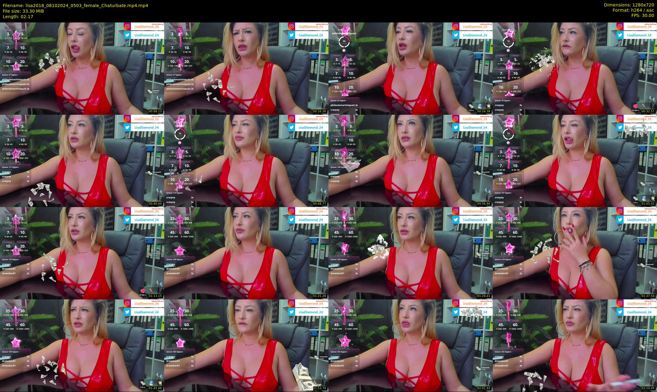 lisa2018 — 3 minute Chaturbate female cam show recording, 720p, Oct 8, 2024