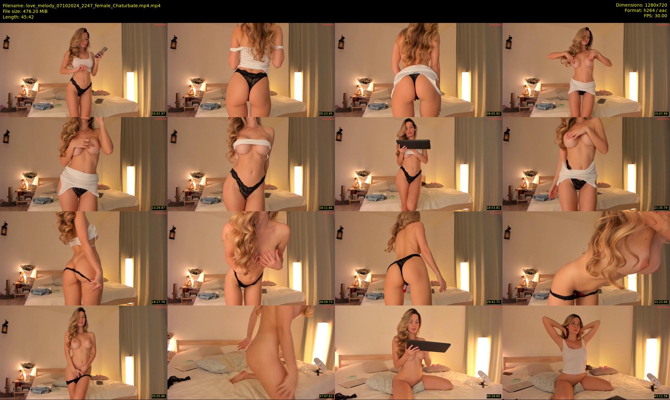 love_melody — 46 minute Chaturbate female cam show recording, 720p, Oct 7, 2024