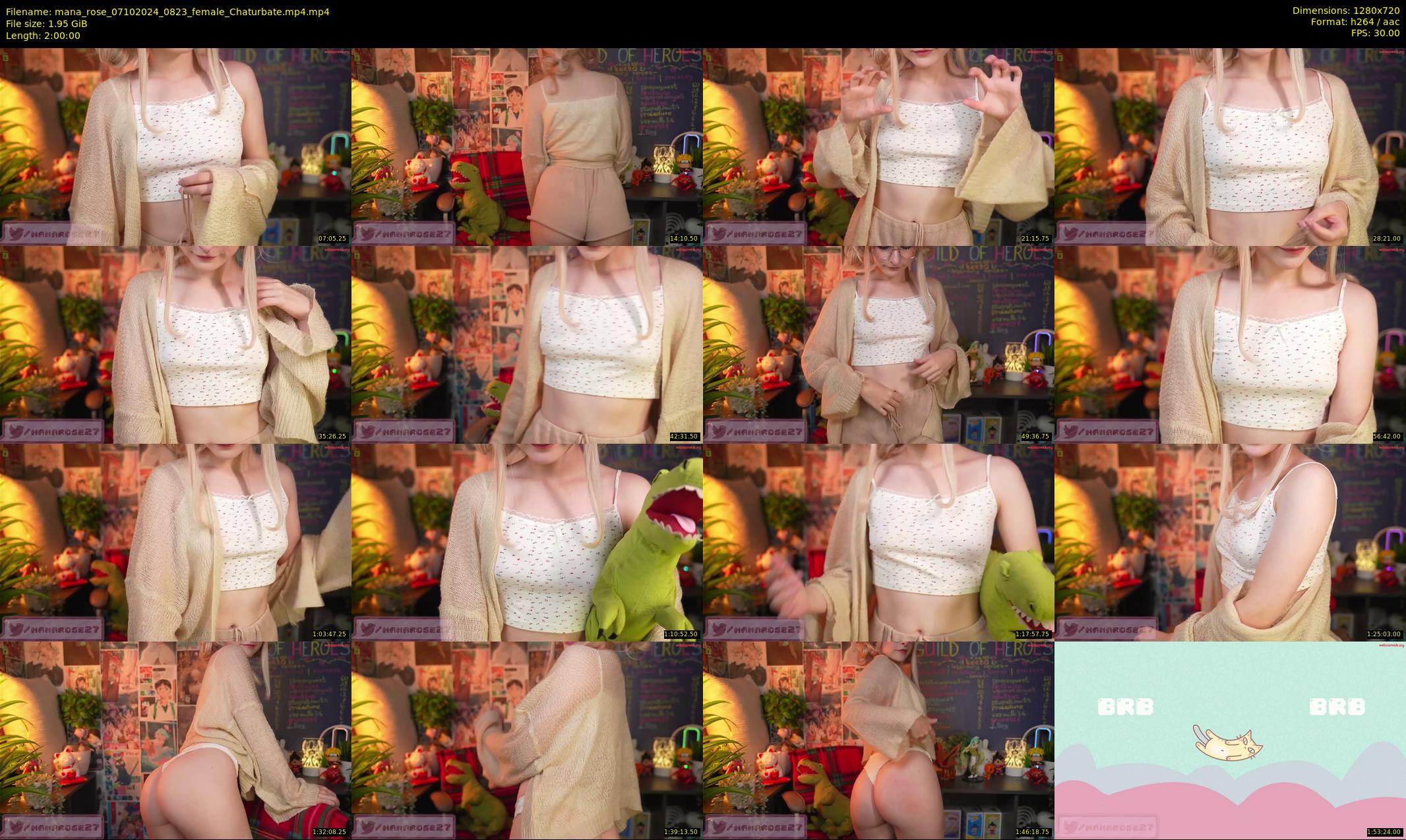 mana_rose — 120 minute Chaturbate female cam show recording, 720p, Oct 7, 2024