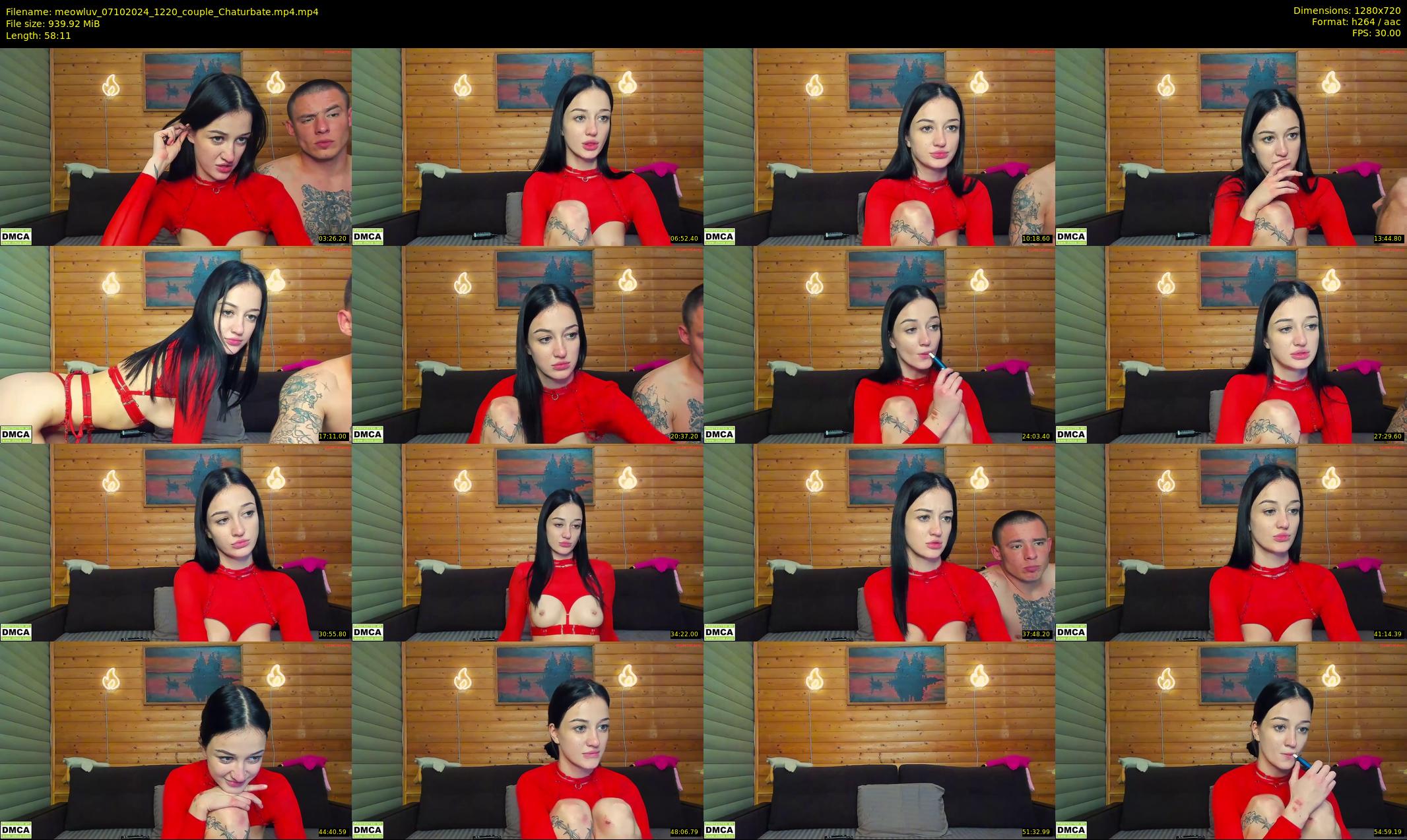 meowluv — 59 minute Chaturbate couple cam show recording, 720p, Oct 7, 2024