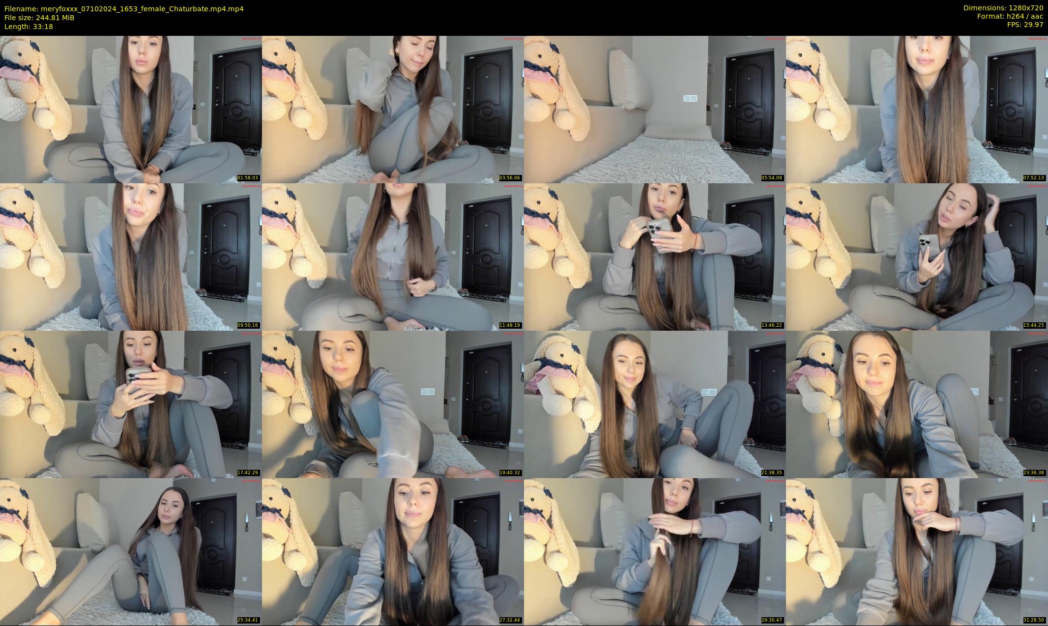 meryfoxxx — 34 minute Chaturbate female cam show recording, 720p, Oct 7, 2024