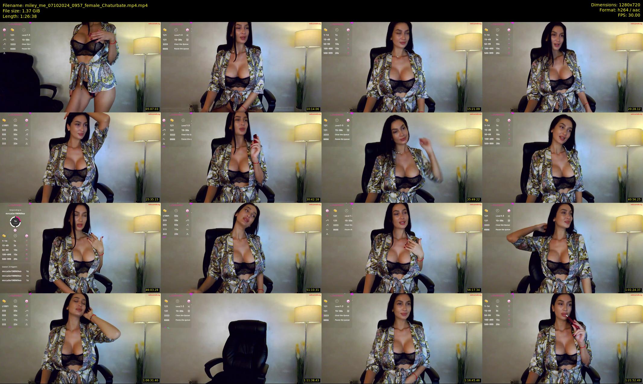 miley_me — 87 minute Chaturbate female cam show recording, 720p, Oct 7, 2024