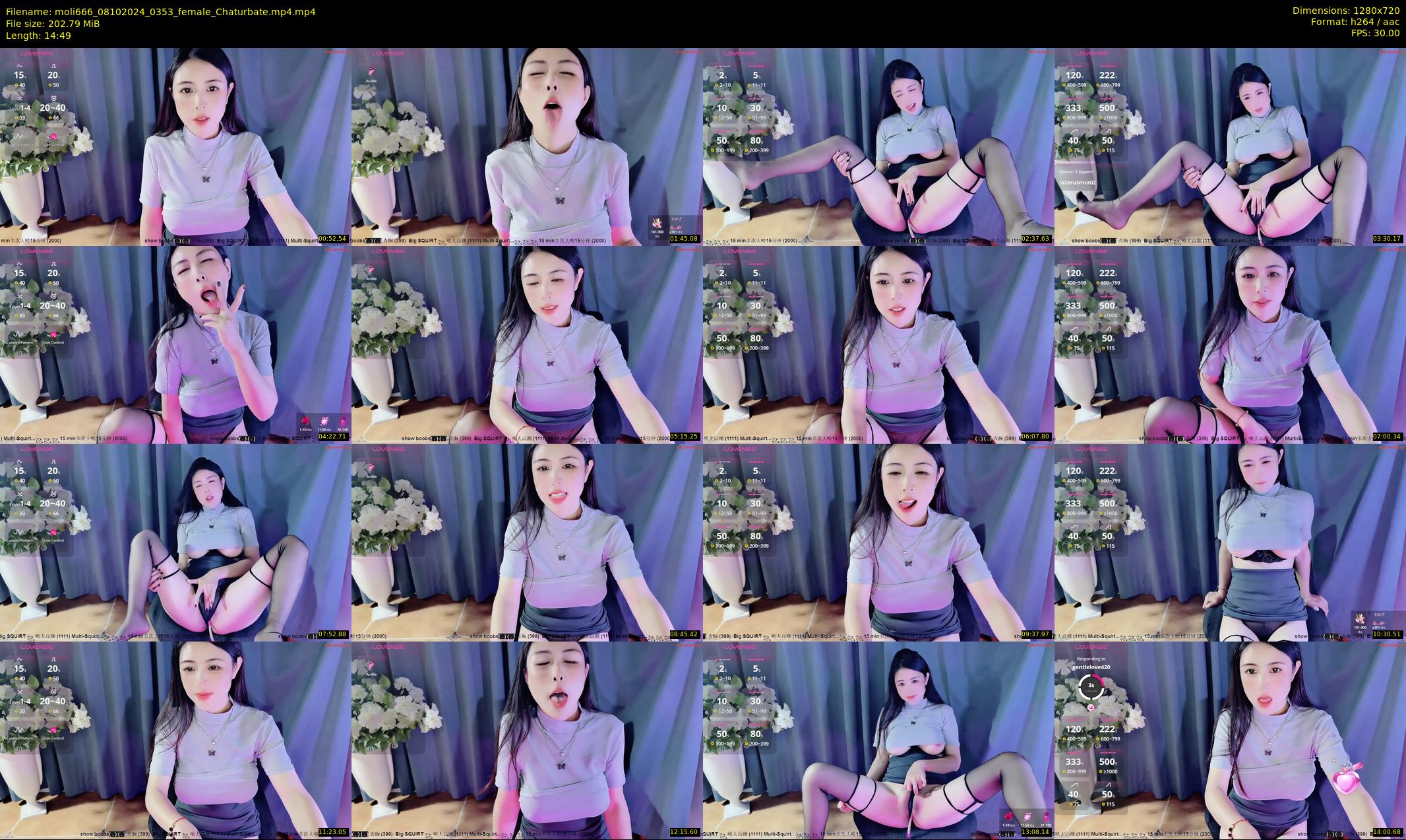 moli666 — 15 minute Chaturbate female cam show recording, 720p, Oct 8, 2024