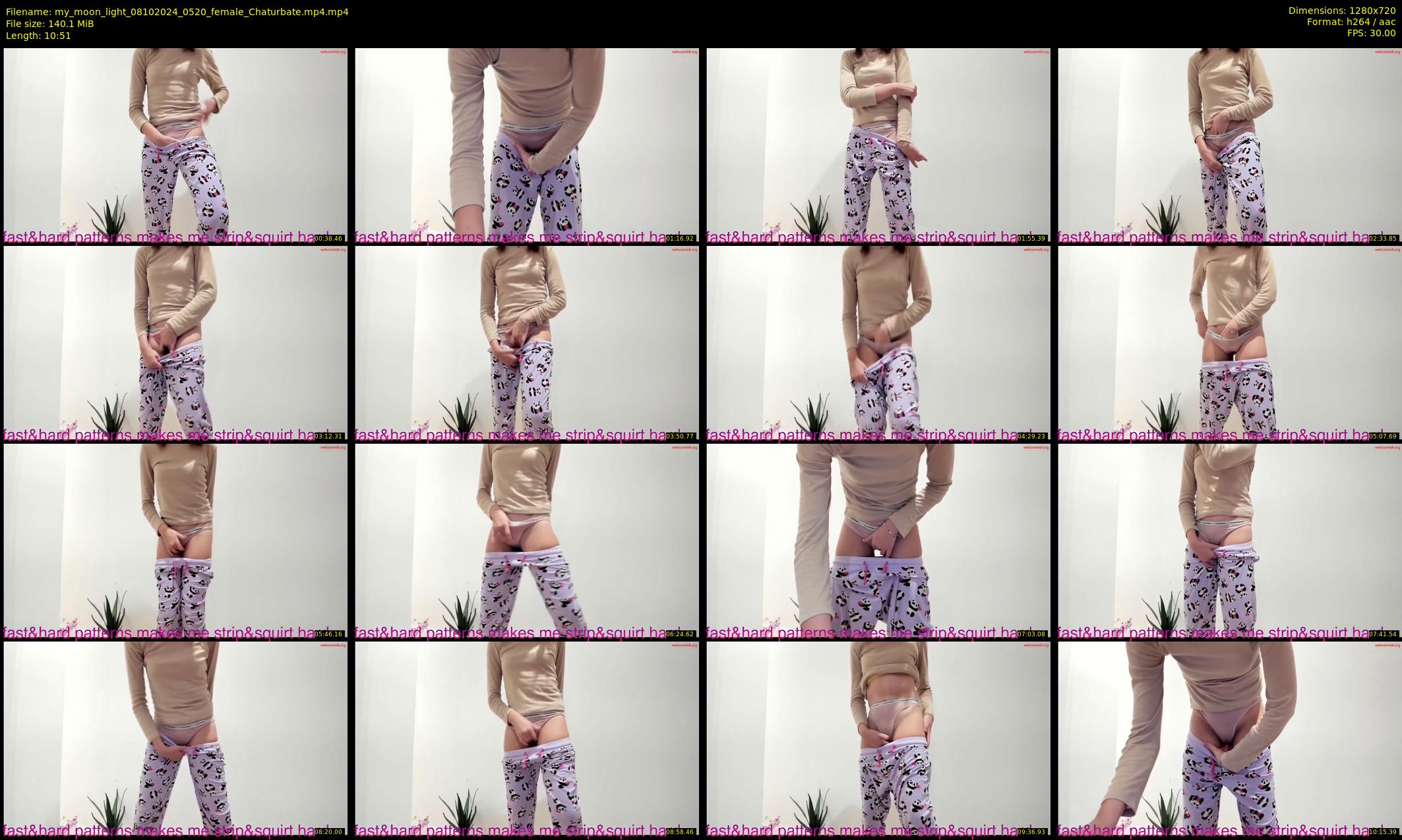 my_moon_light — 11 minute Chaturbate female cam show recording, 720p, Oct 8, 2024
