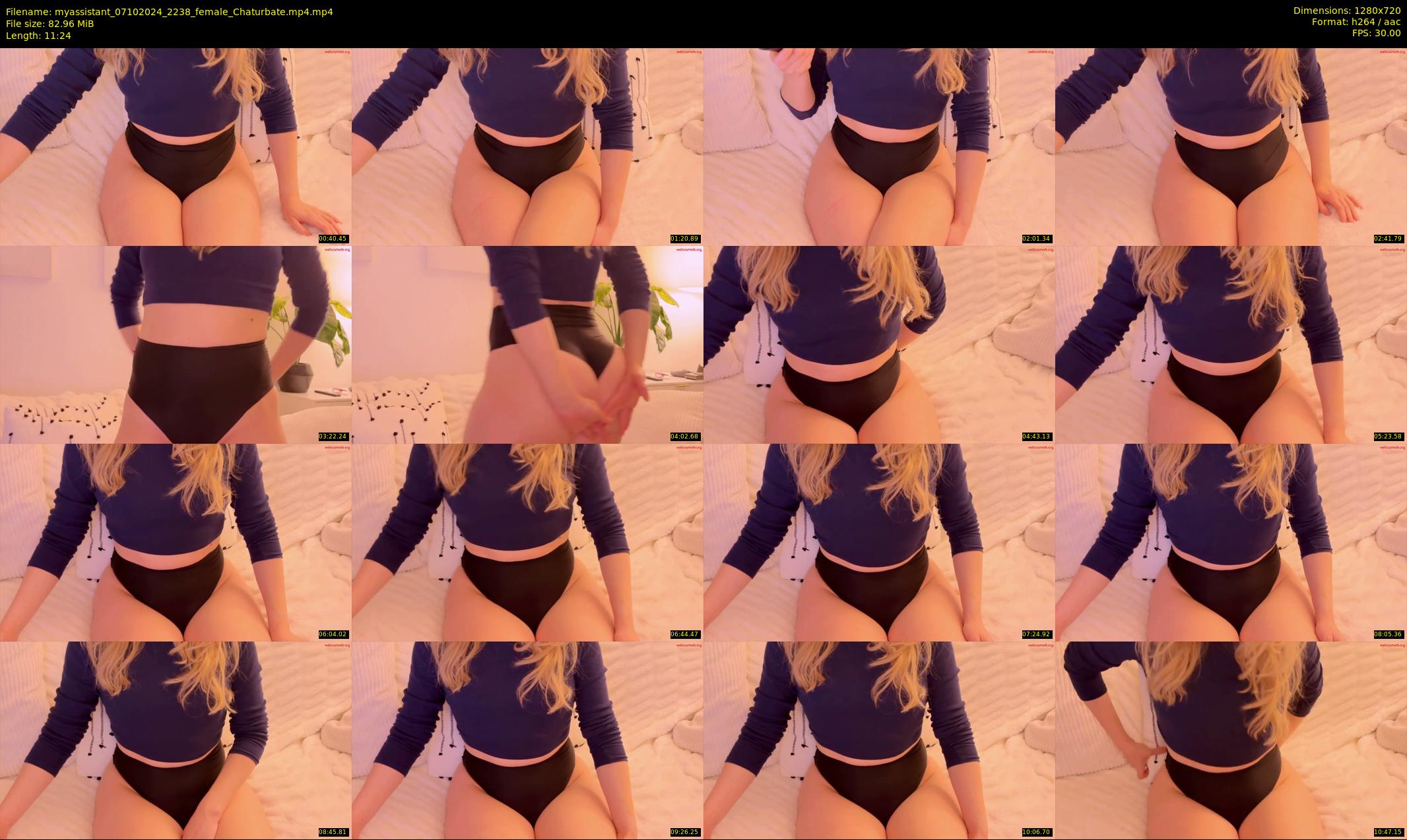 myassistant — 12 minute Chaturbate female cam show recording, 720p, Oct 7, 2024
