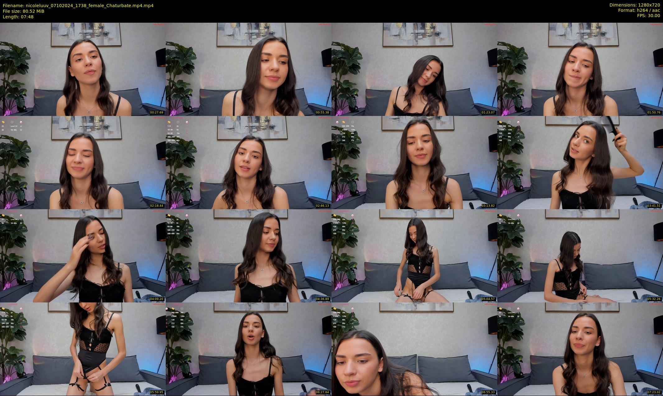 nicoleluuv — 8 minute Chaturbate female cam show recording, 720p, Oct 7, 2024