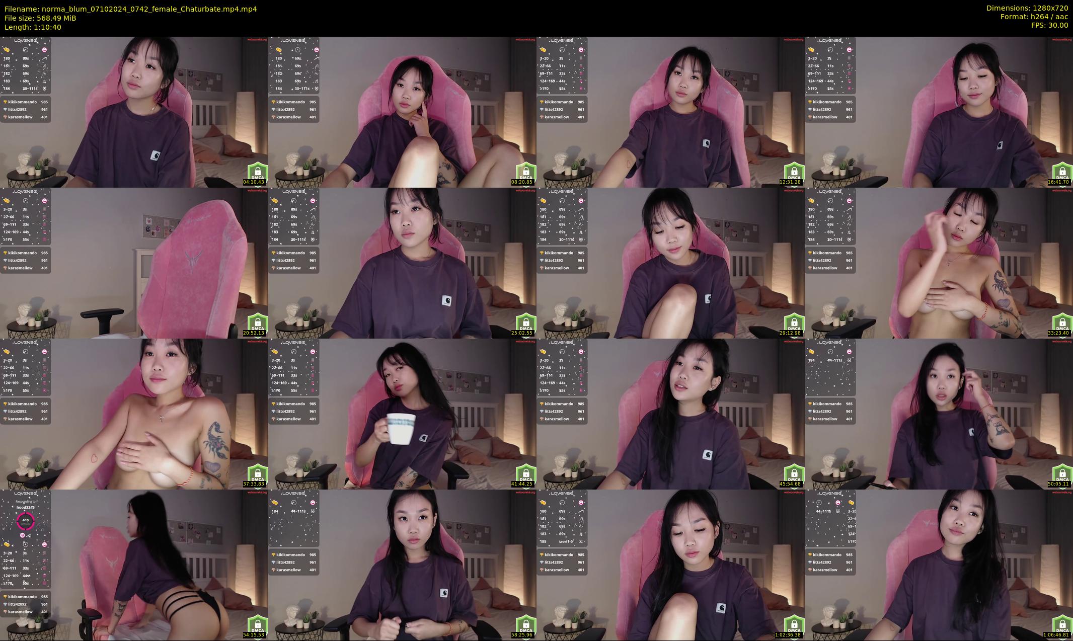 norma_blum — 71 minute Chaturbate female cam show recording, 720p, Oct 7, 2024