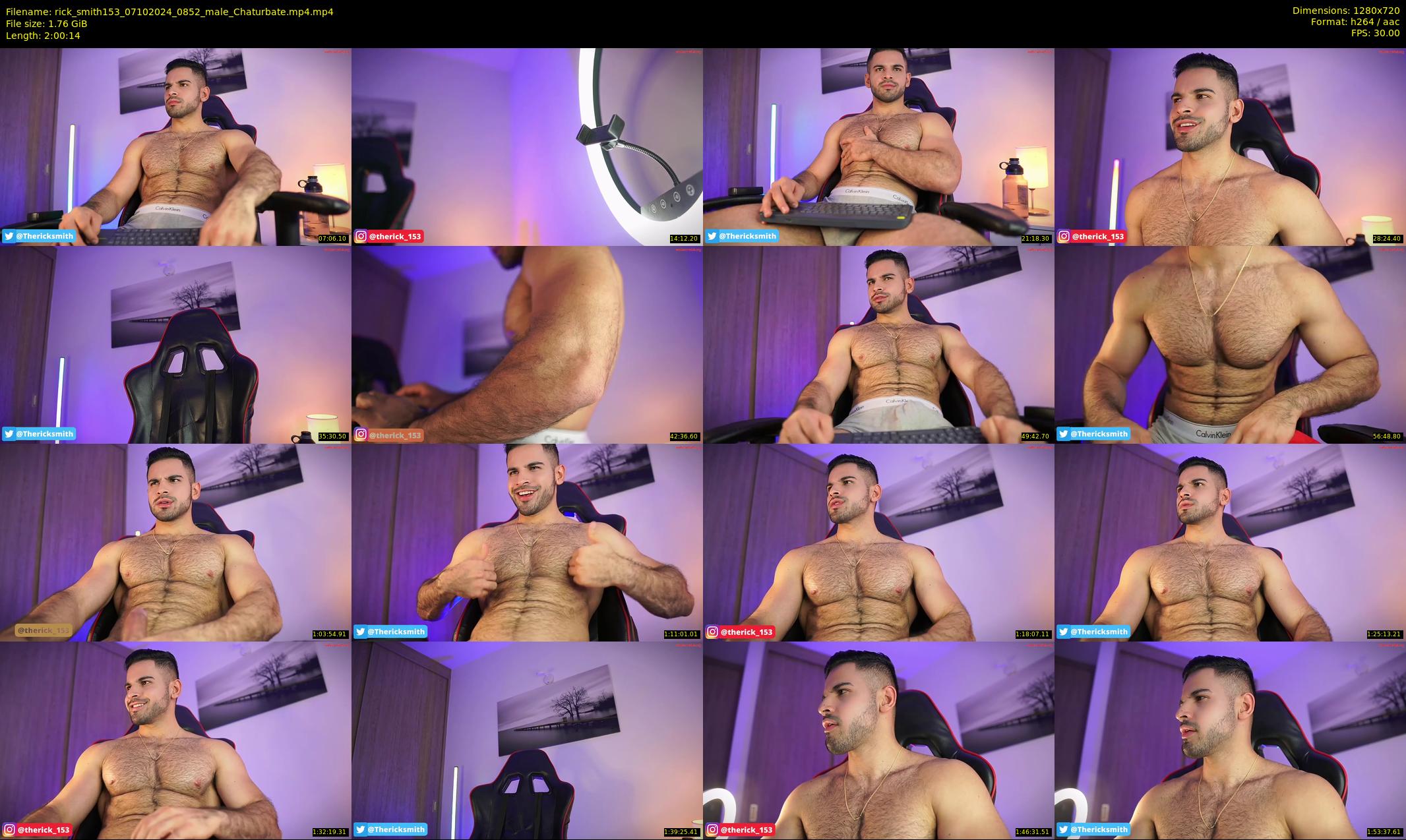 rick_smith153 — 121 minute Chaturbate male cam show recording, 720p, Oct 7, 2024
