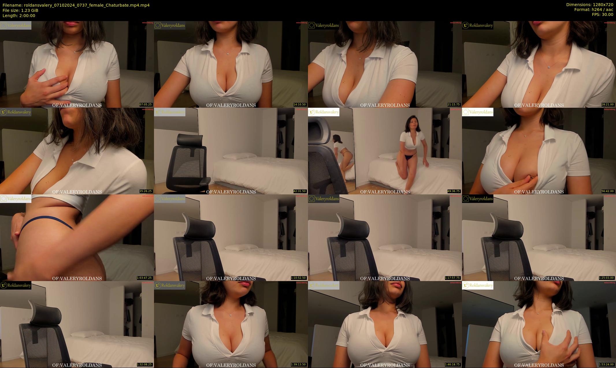 roldansvalery — 120 minute Chaturbate female cam show recording, 720p, Oct 7, 2024