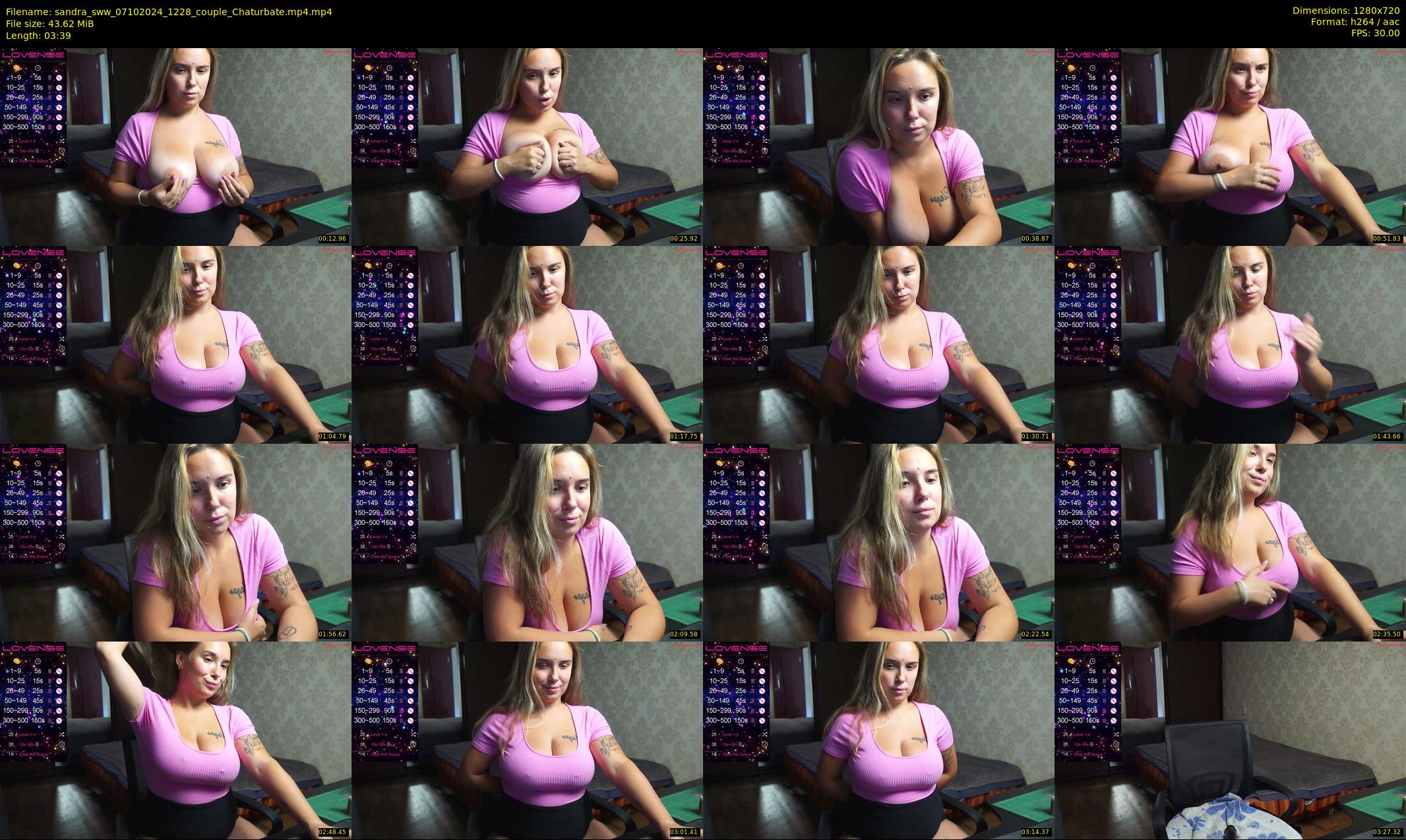 sandra_sww — 4 minute Chaturbate couple cam show recording, 720p, Oct 7, 2024