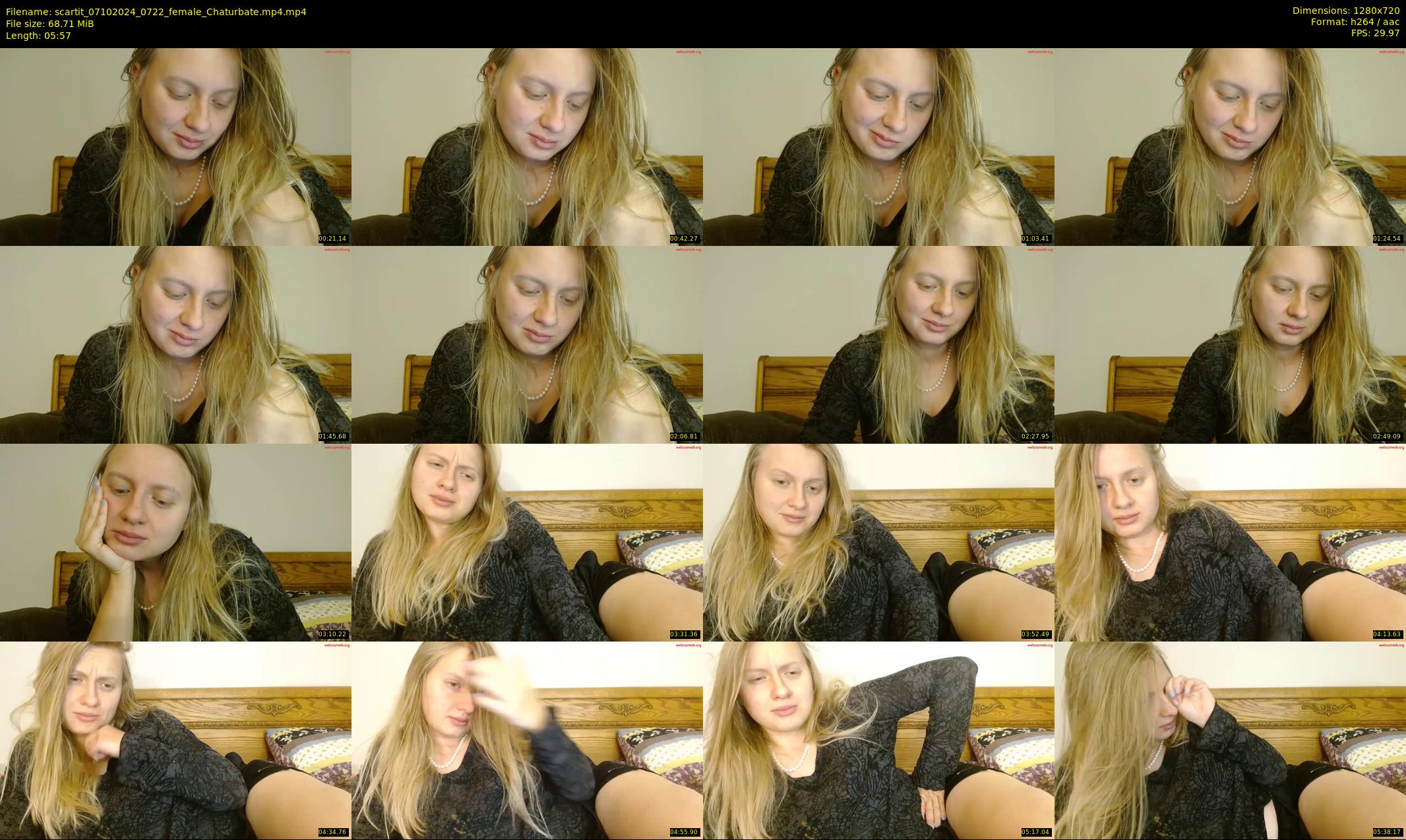 scartit — 6 minute Chaturbate female cam show recording, 720p, Oct 7, 2024