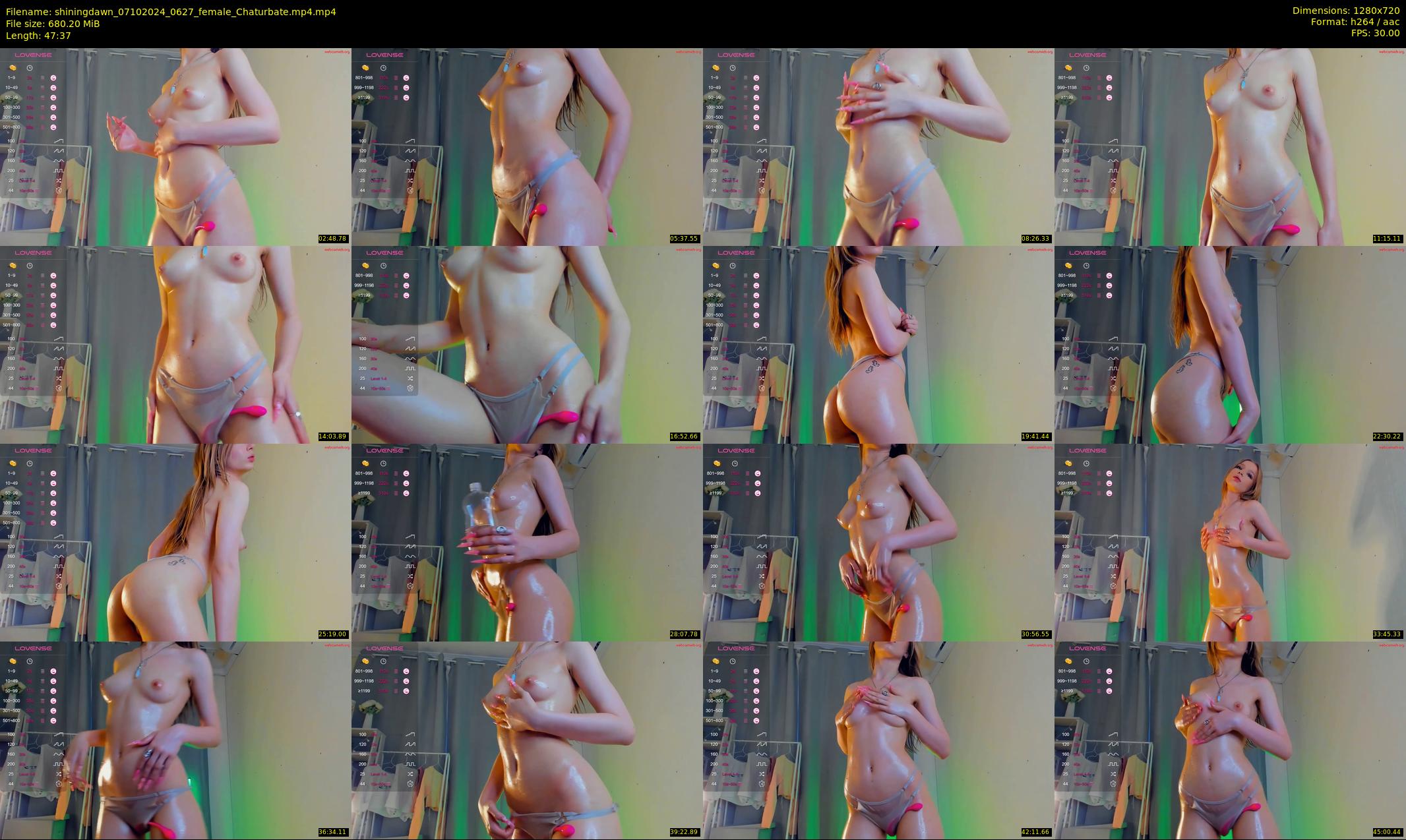 shiningdawn — 48 minute Chaturbate female cam show recording, 720p, Oct 7, 2024