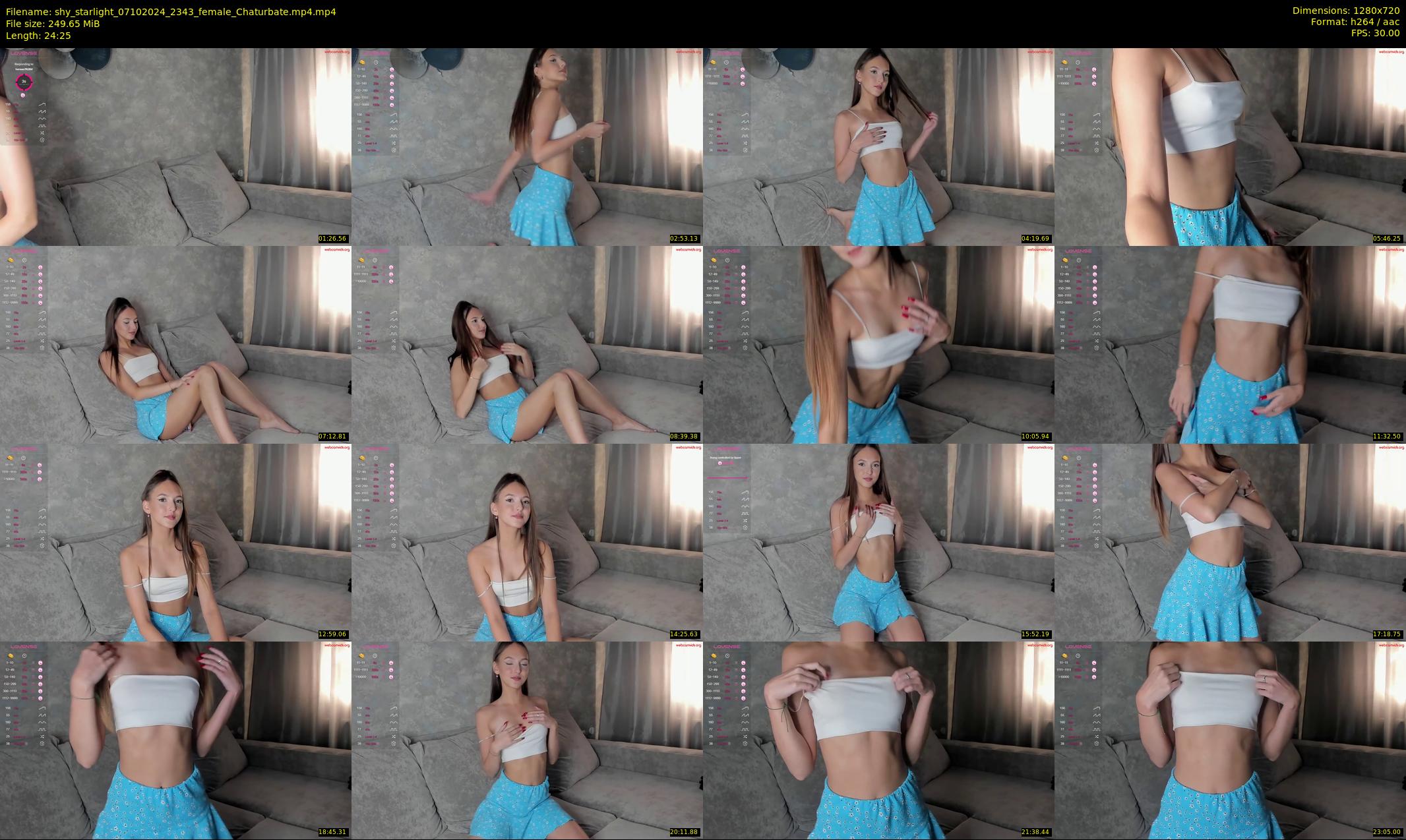 shy_starlight — 25 minute Chaturbate female cam show recording, 720p, Oct 7, 2024
