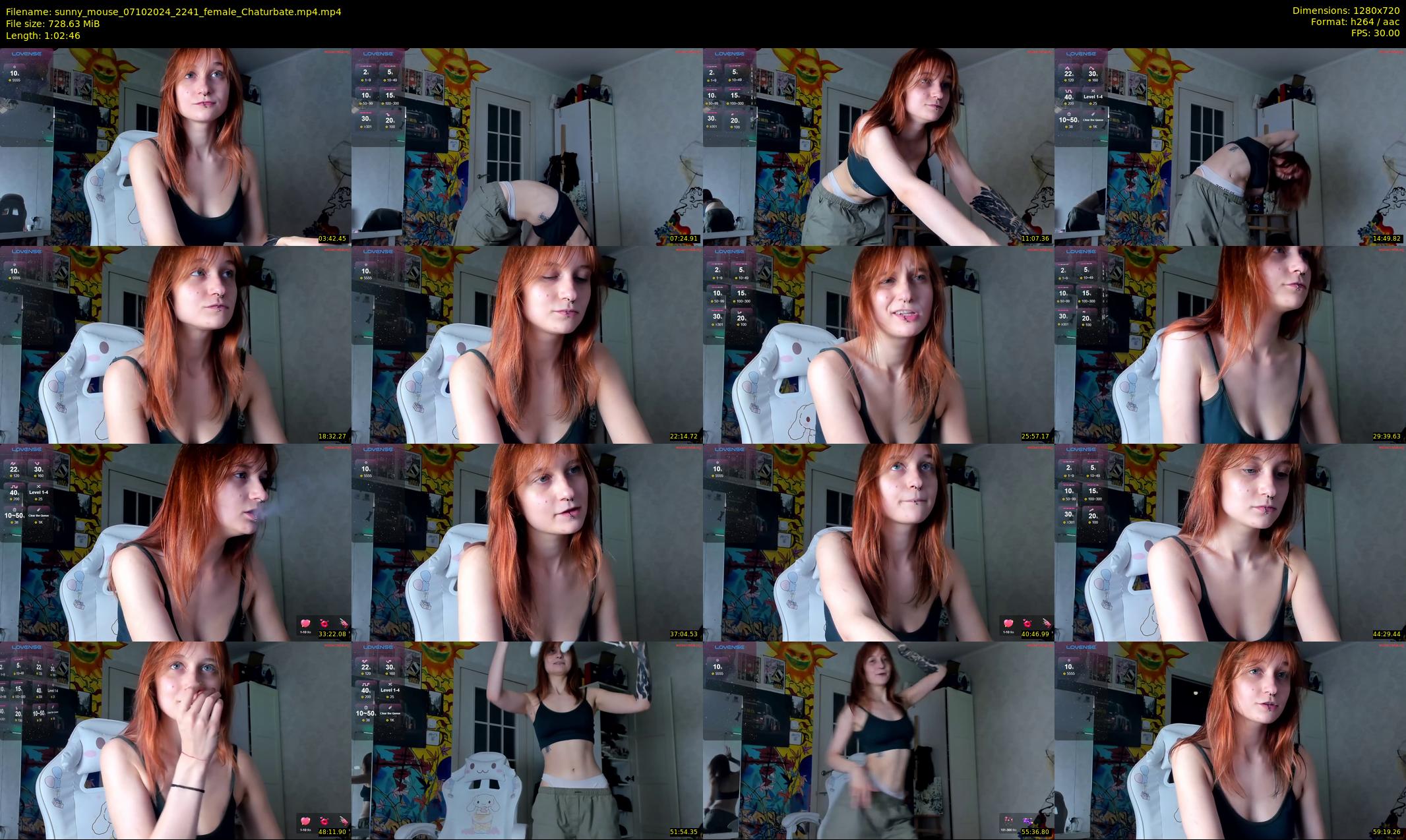 sunny_mouse — 63 minute Chaturbate female cam show recording, 720p, Oct 7, 2024