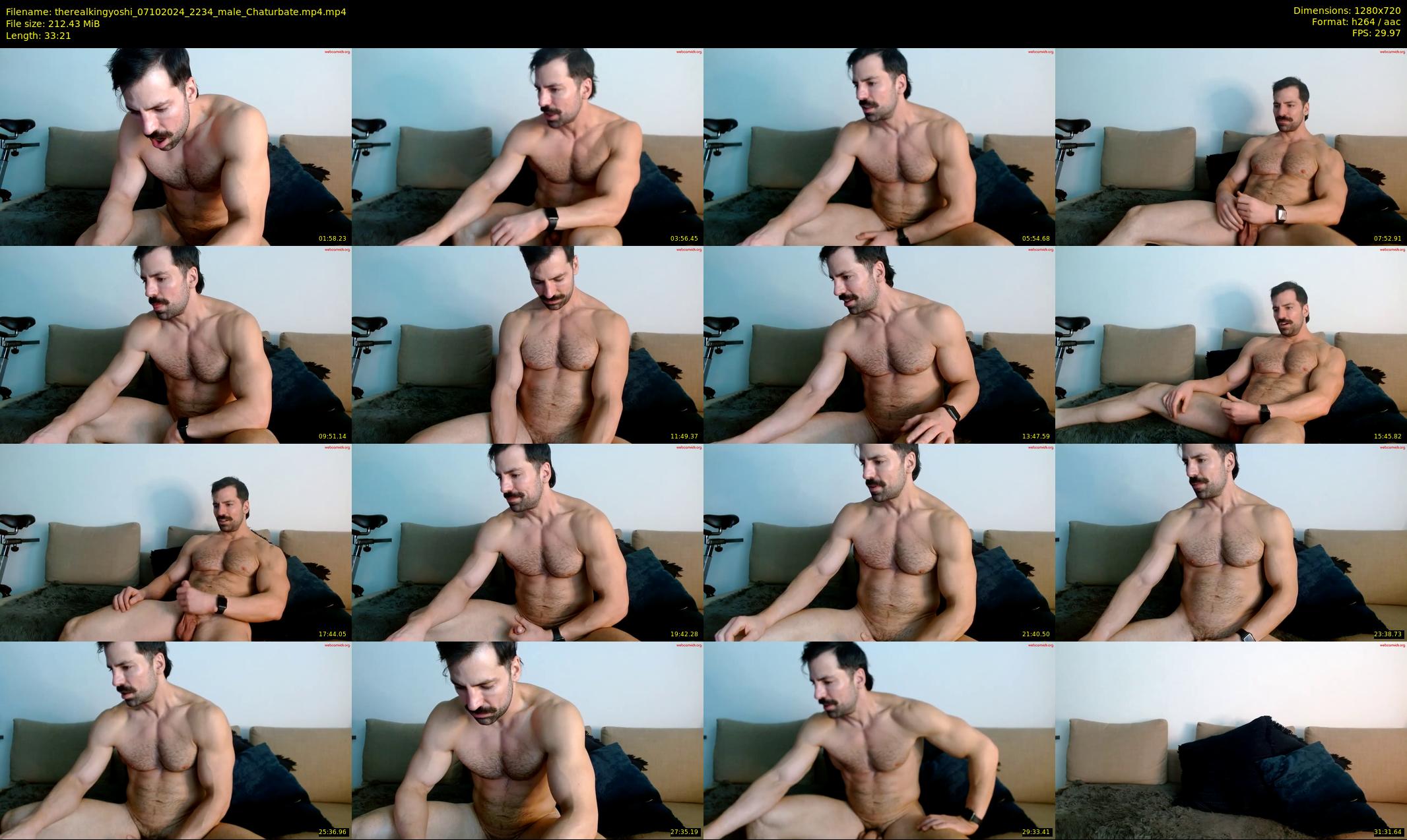 therealkingyoshi — 34 minute Chaturbate male cam show recording, 720p, Oct 7, 2024
