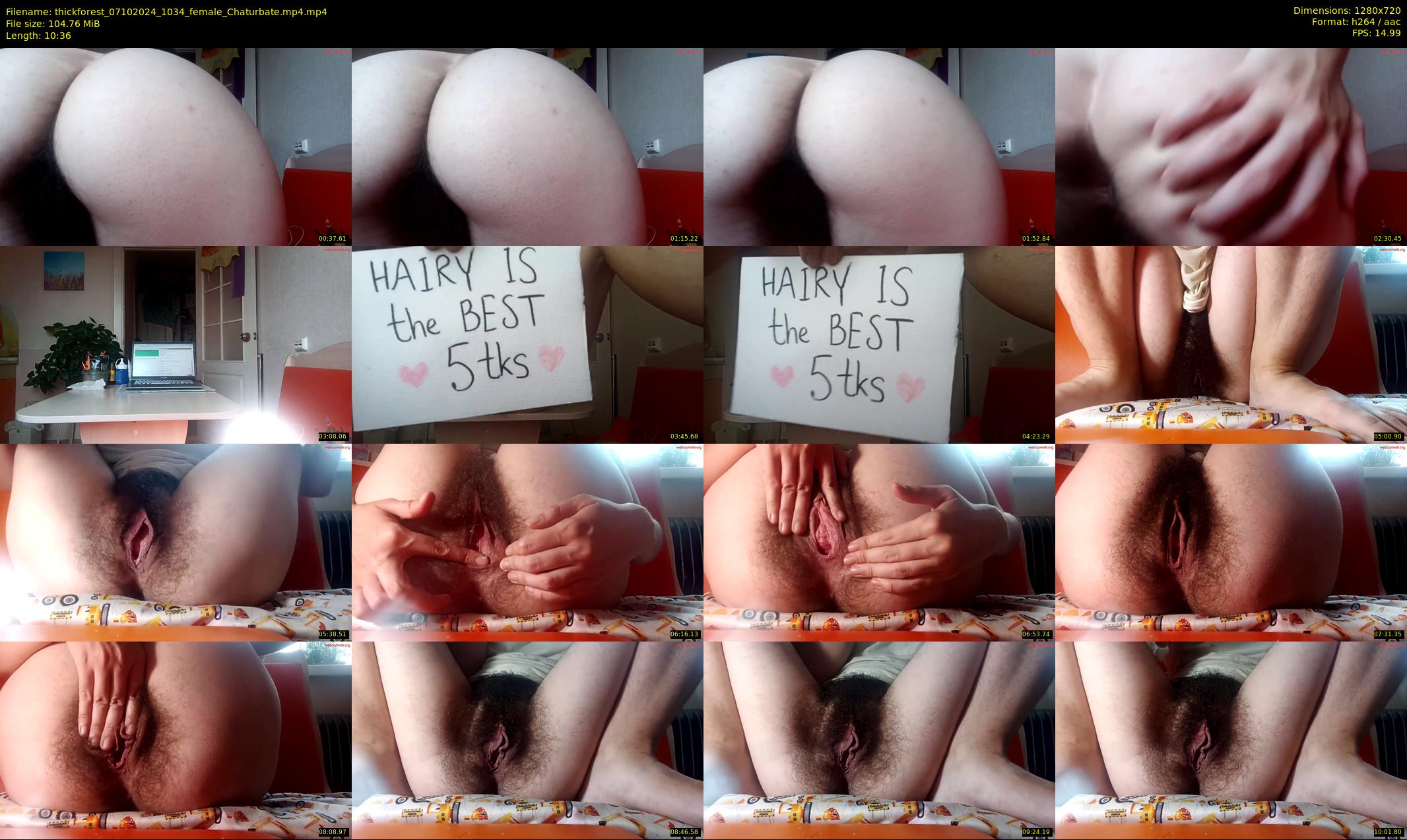 thickforest — 11 minute Chaturbate female cam show recording, 720p, Oct 7, 2024