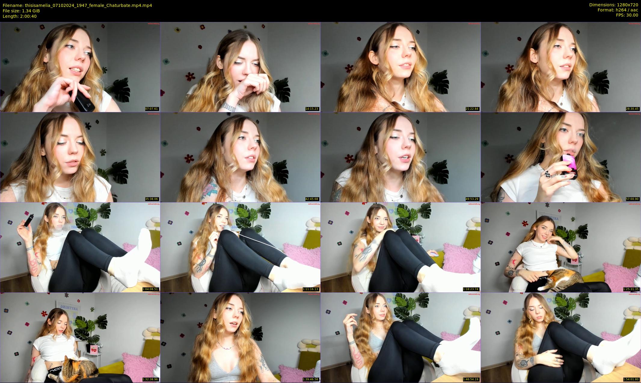 thisisamelia — 121 minute Chaturbate female cam show recording, 720p, Oct 7, 2024