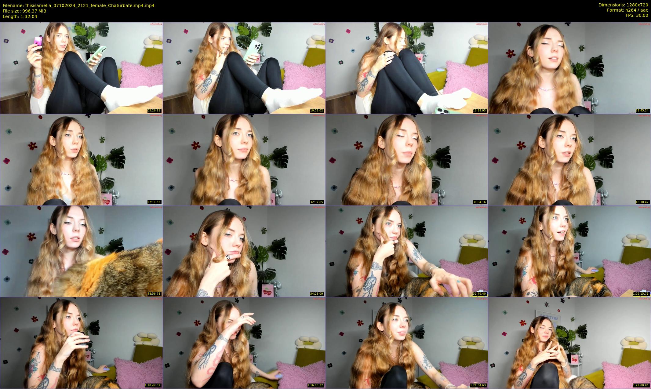 thisisamelia — 93 minute Chaturbate female cam show recording, 720p, Oct 7, 2024