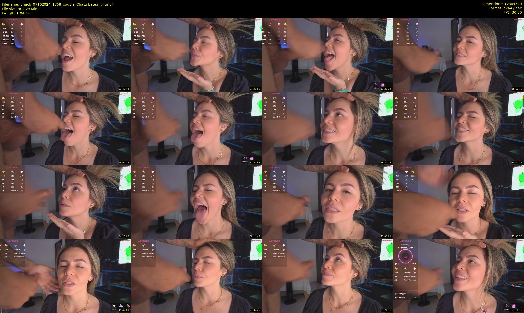 tinacb — 65 minute Chaturbate female cam show recording, 720p, Oct 7, 2024