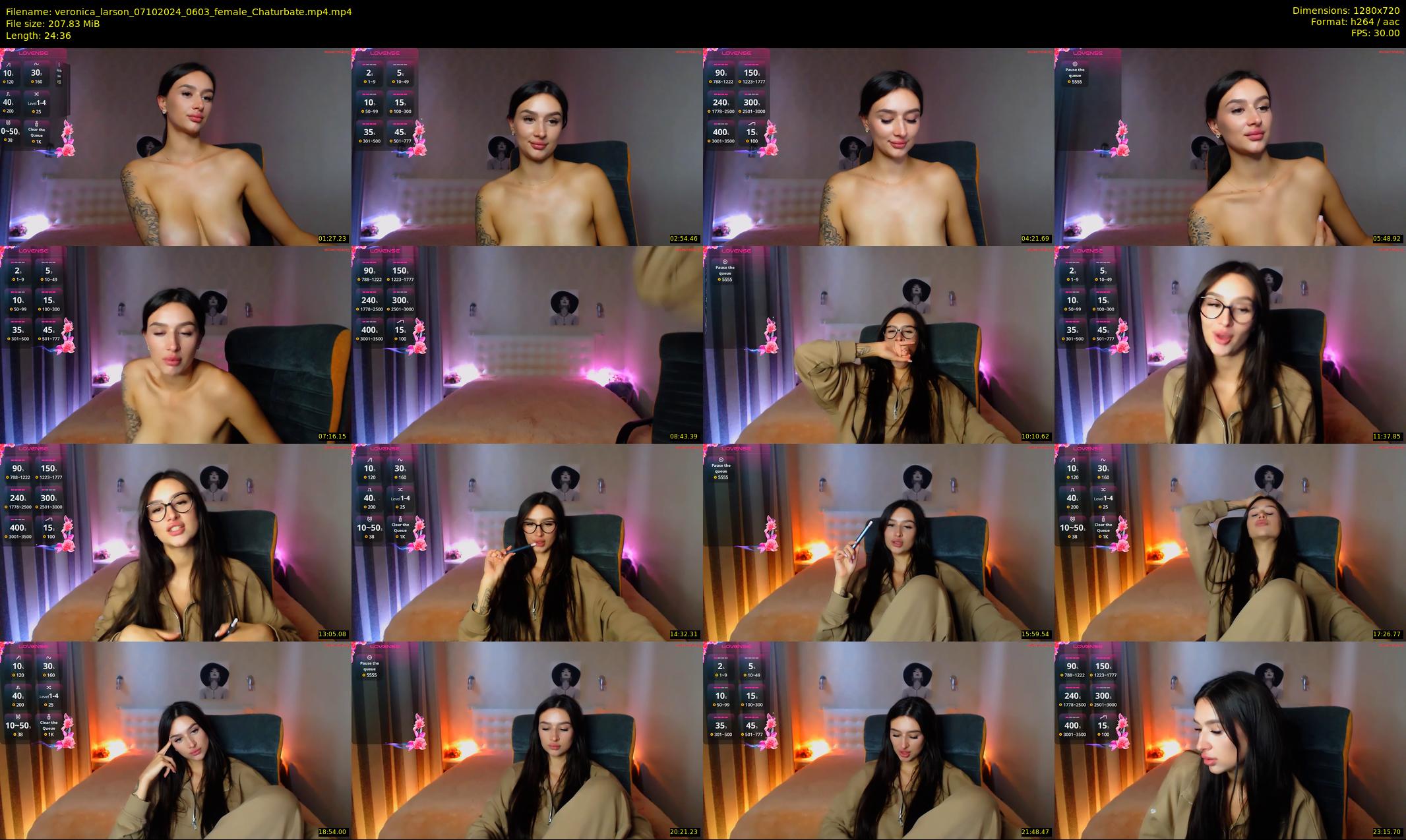 veronica_larson — 25 minute Chaturbate female cam show recording, 720p, Oct 7, 2024