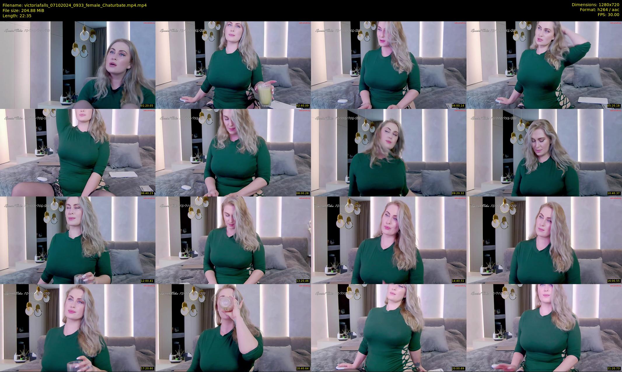 victoriafalls — 23 minute Chaturbate female cam show recording, 720p, Oct 7, 2024