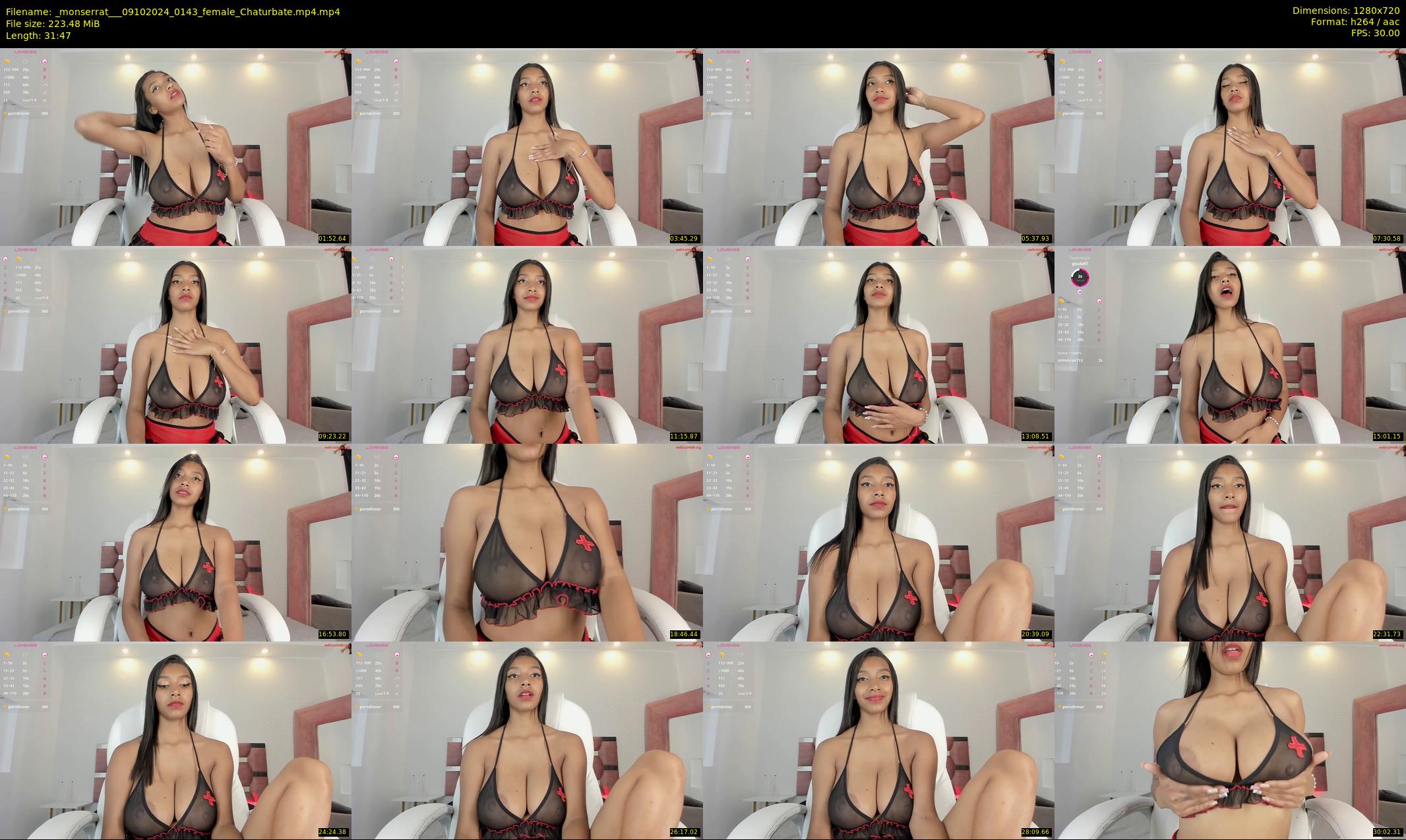 _monserrat__ — 32 minute Chaturbate female cam show recording, 720p, Oct 9, 2024