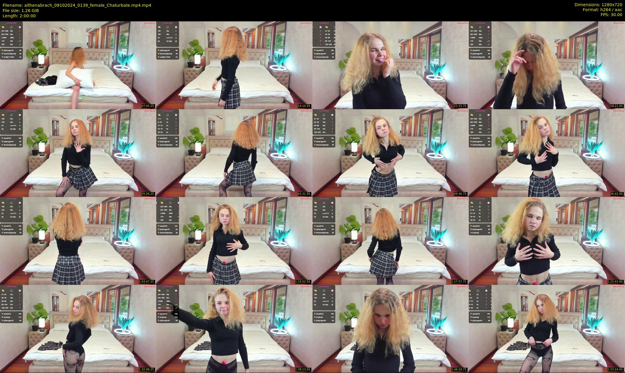 althenabrach — 120 minute Chaturbate female cam show recording, 720p, Oct 9, 2024