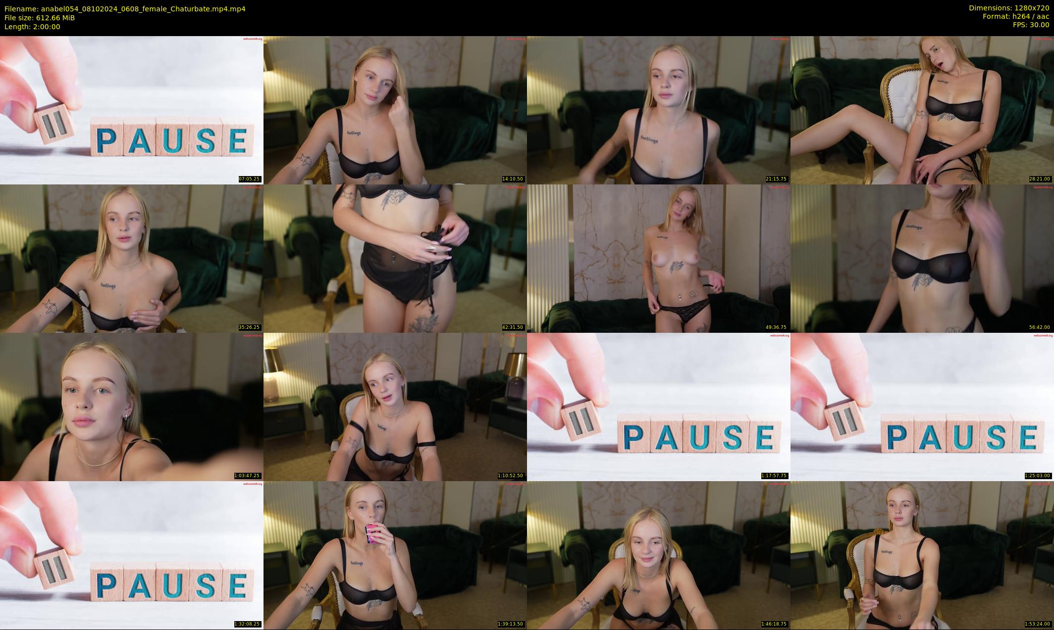 anabel054 — 120 minute Chaturbate female cam show recording, 720p, Oct 8, 2024