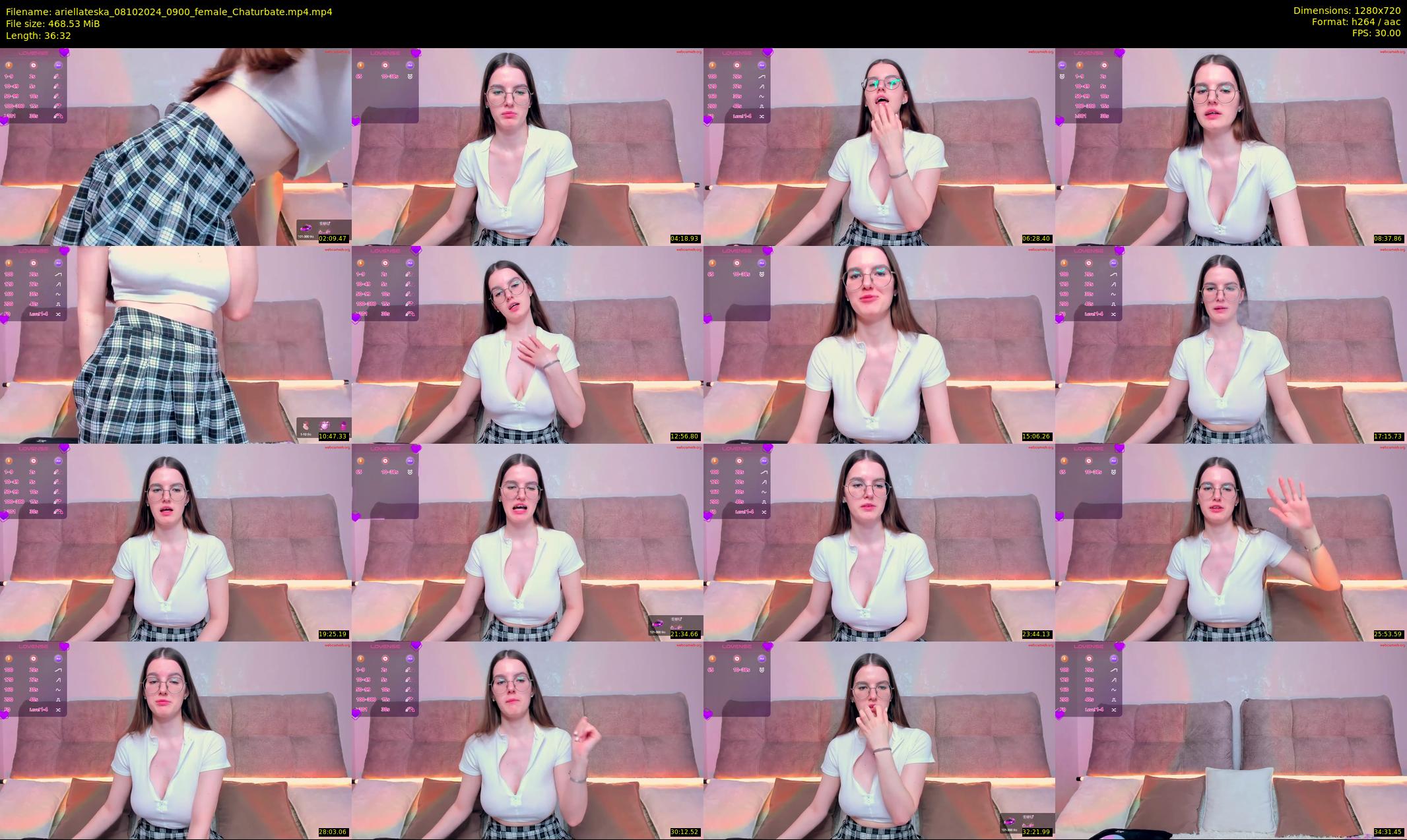 ariellateska — 37 minute Chaturbate female cam show recording, 720p, Oct 8, 2024