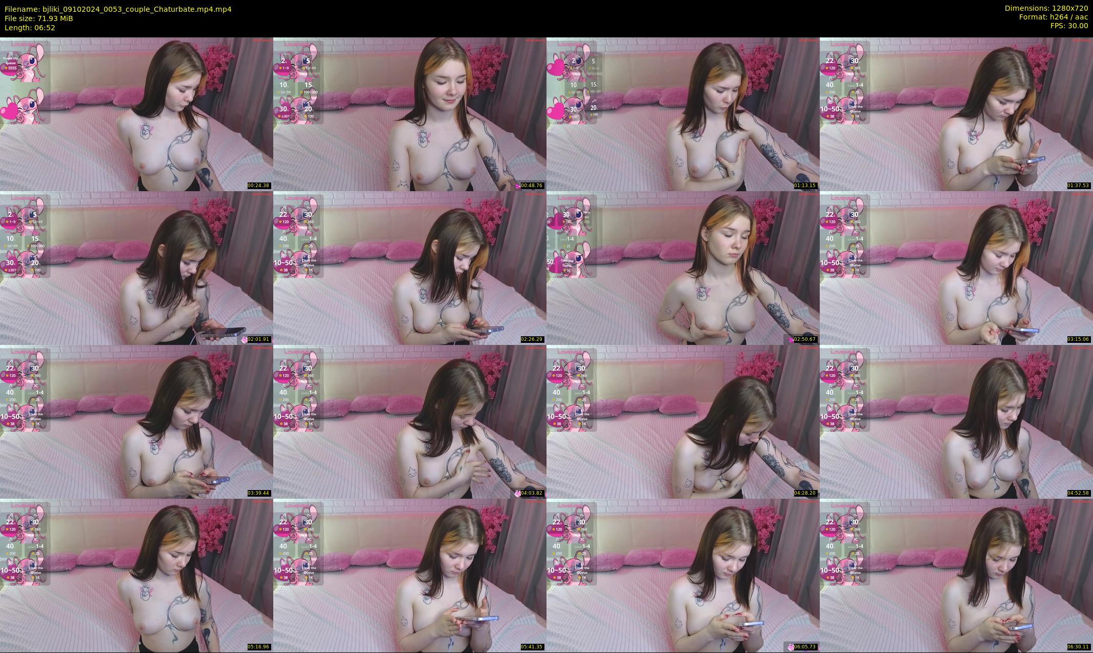 bjliki — 7 minute Chaturbate couple cam show recording, 720p, Oct 9, 2024