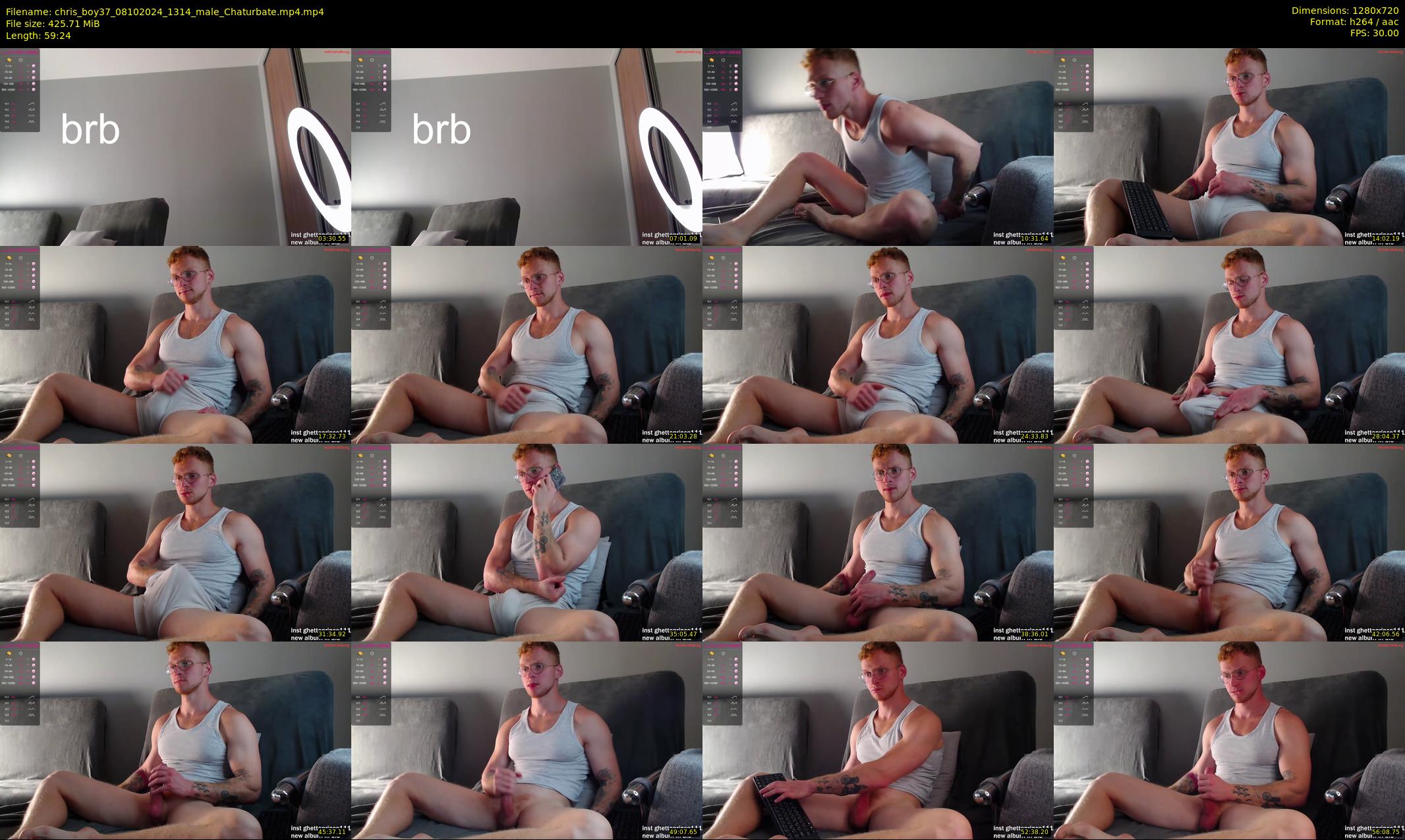 chris_boy37 — 60 minute Chaturbate male cam show recording, 720p, Oct 8, 2024