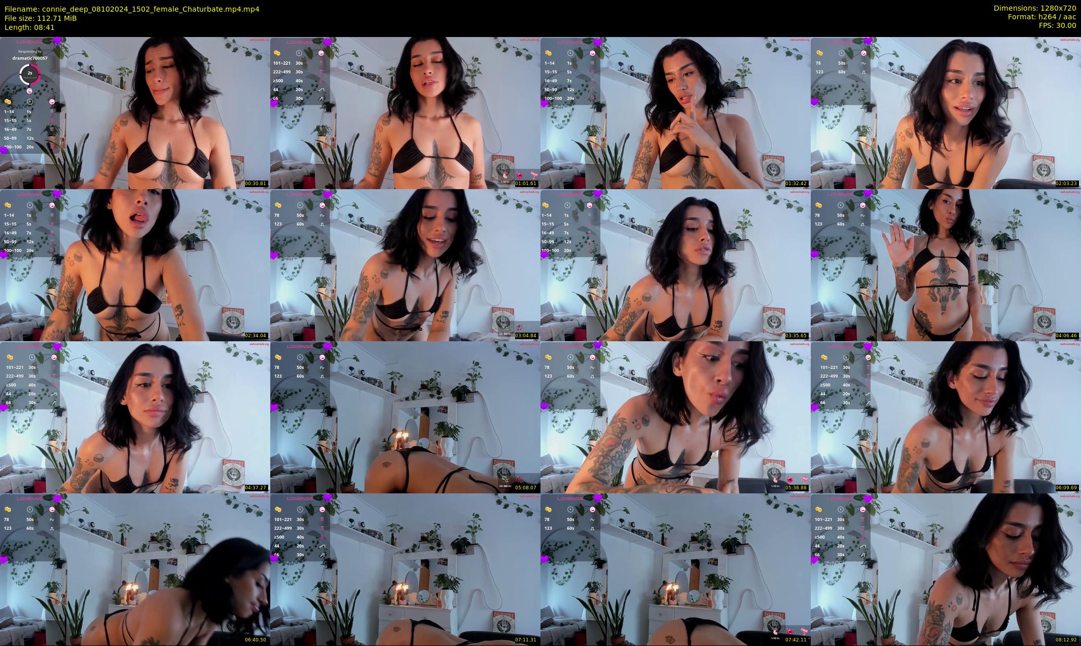 connie_deep — 9 minute Chaturbate female cam show recording, 720p, Oct 8, 2024
