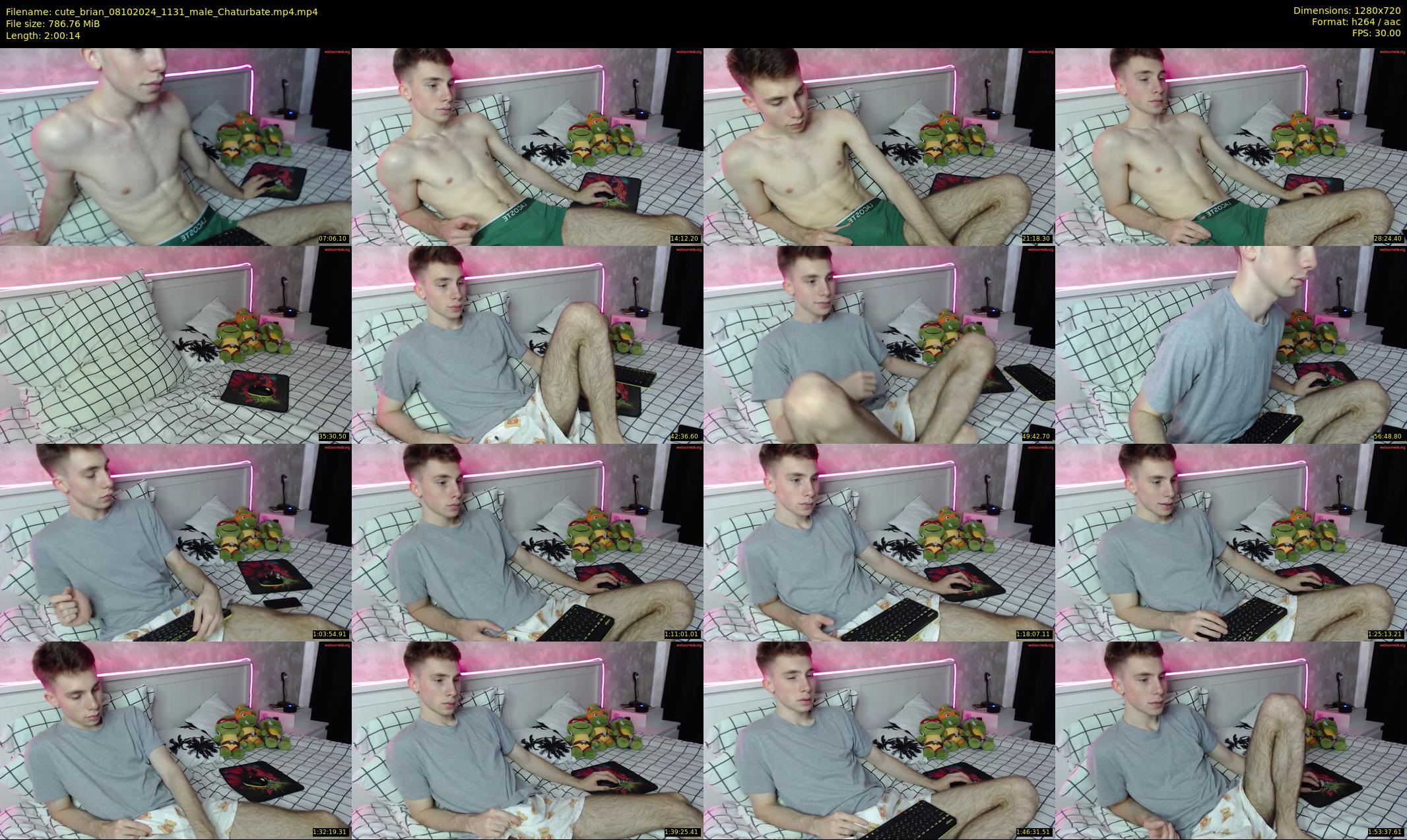 cute_brian — 121 minute Chaturbate male cam show recording, 720p, Oct 8, 2024