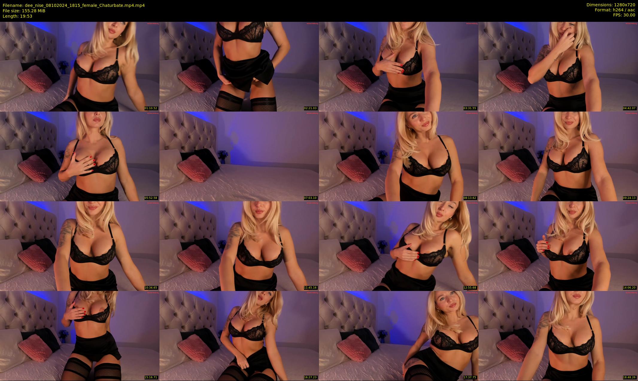 dee_nise — 20 minute Chaturbate female cam show recording, 720p, Oct 8, 2024